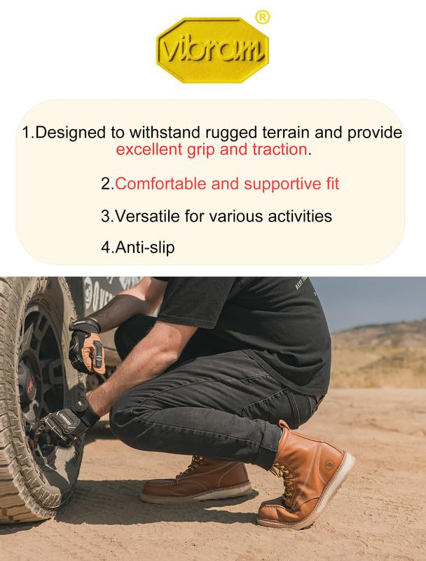 ROCKROOSTER Men's Comfortable Work Boots - Non-Slip Oil Resistant Safety Shoes with Poron XRD & Coolmax Technology, ASTM F2892-18 EH Certified, Anti-Fatigue Design - Perfect for Construction, Warehouse & Outdoor Work
