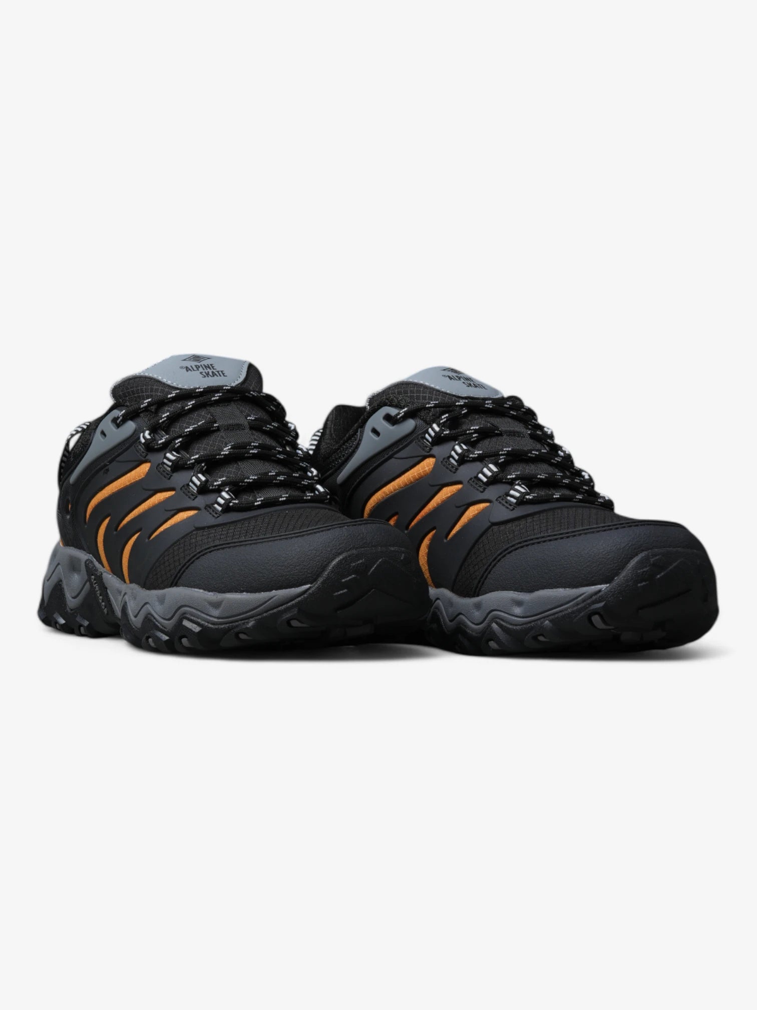 Alpine Skate Bisbee Black Gray Yellow Skateboard Shoes - High-Performance Sneakers for Street Skating & Urban Fashion