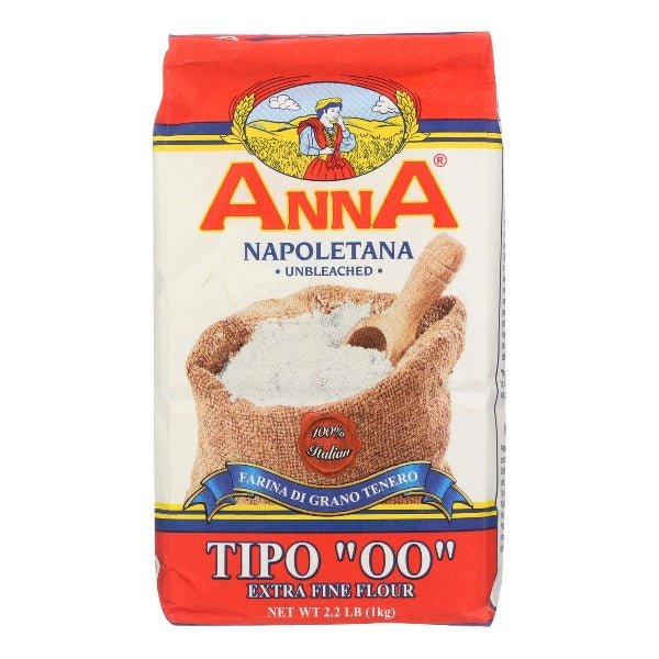 Anna Tipo 00 Flour - Premium Italian Pizza Flour for Authentic Neapolitan Pizza | Perfect for Homemade Pasta, Bread & Pastries | Restaurant-Quality Baking Essential