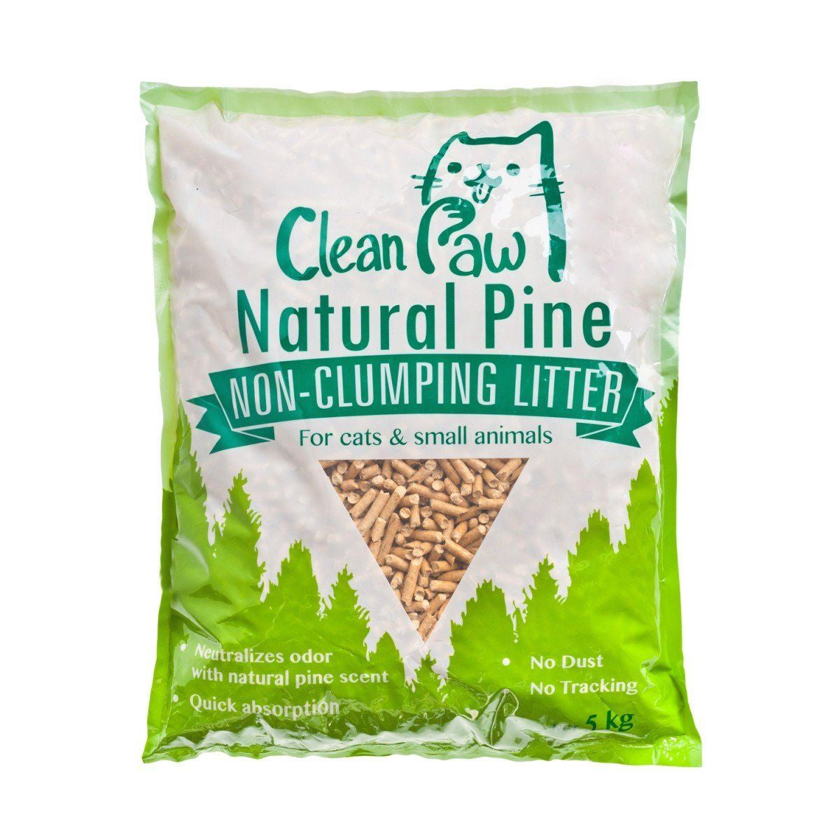 Natural Pine Cat Litter by Clean Paw - 5kg (4-Pack Bulk Discount) | Eco-Friendly, Low Dust & Odor Control for Multi-Cat Homes & Small Spaces