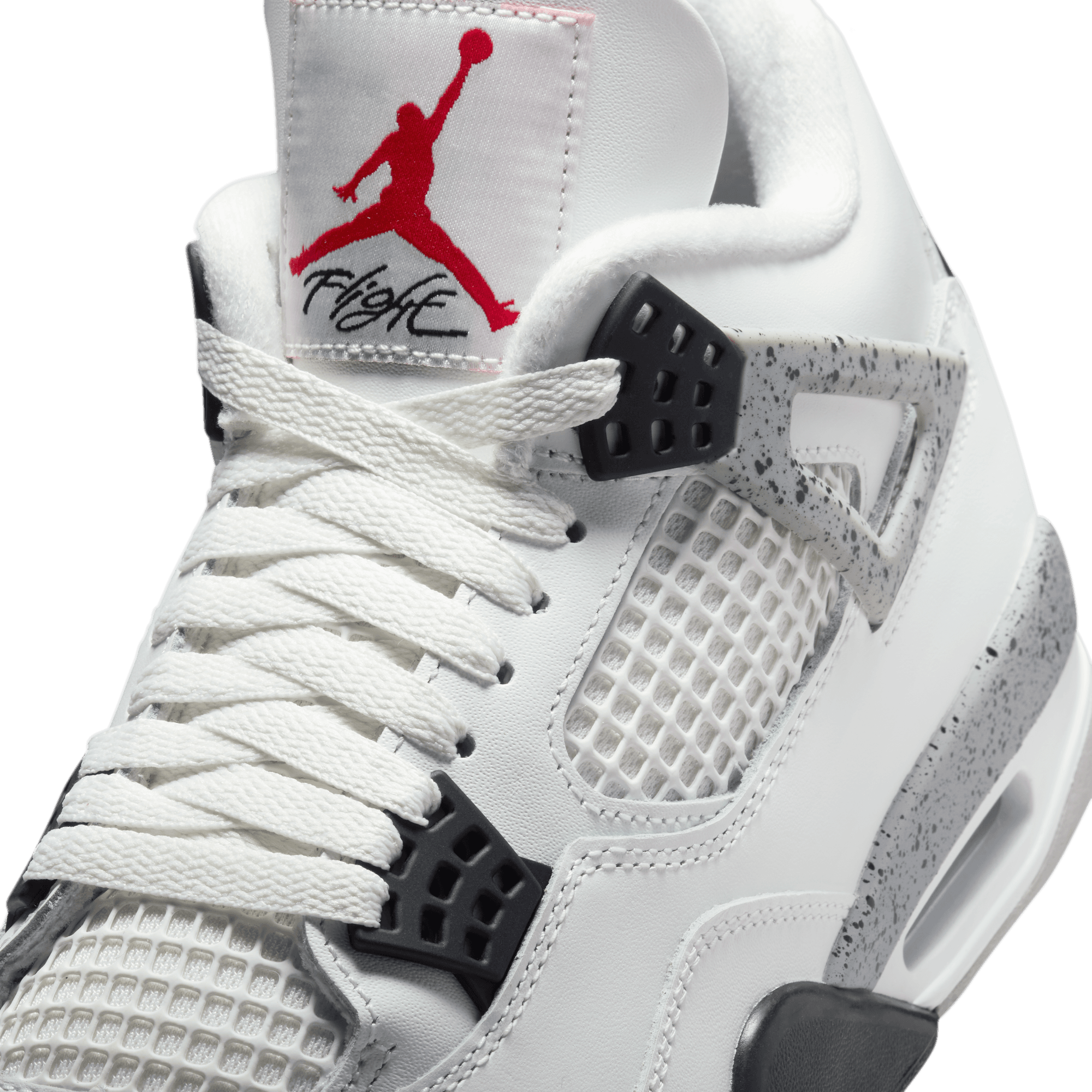 AIR JORDAN 4 RETRO WHITE CEMENT Sneakers - Men's Basketball Shoes - Classic Retro Style - Perfect for Streetwear & Basketball Games