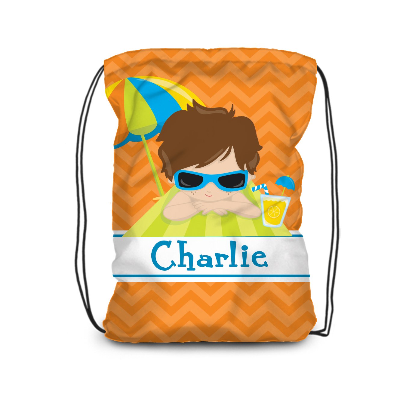 Waterproof Beach Drawstring Backpack for Boys - Lightweight Ocean & Sand Pool Bag for Swimming, Travel, and Outdoor Activities