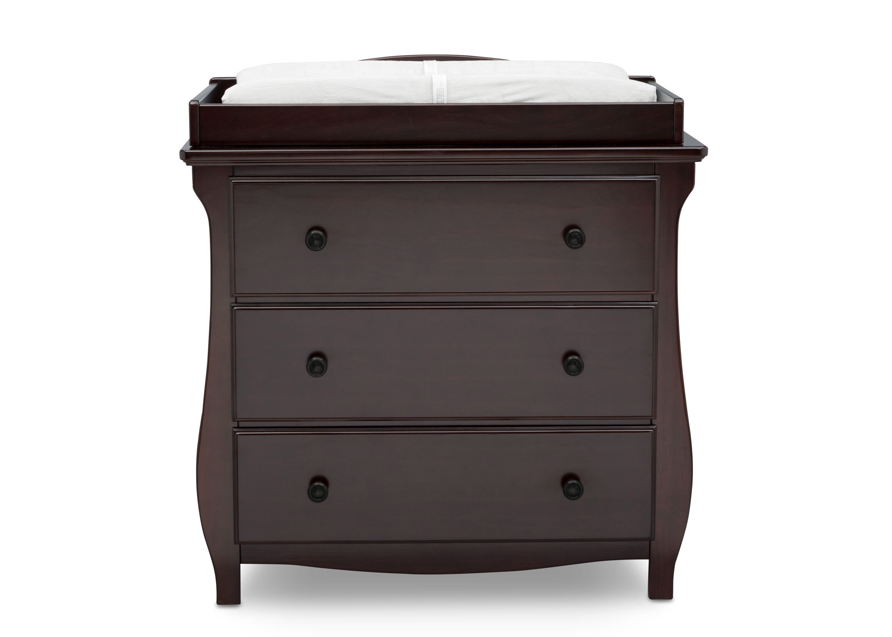 Lancaster 3 Drawer Dresser with Changing Table Top & Secure Interlocking Drawers - Perfect Nursery Storage Solution for Baby Clothes, Diapers & Essentials