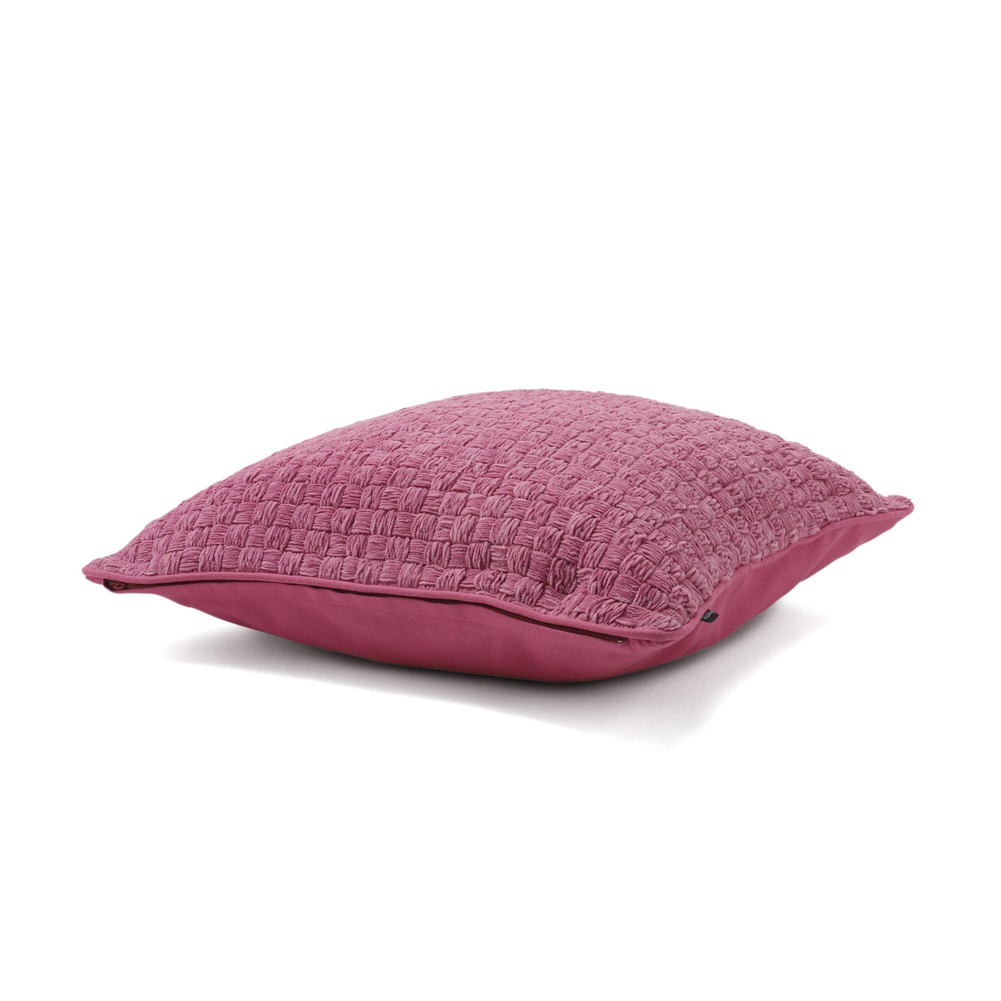 Soft Chenille Weave Cushion Cover 18x18 Inches Pink - Cozy Home Decor for Sofa, Bed, Living Room & Nursery