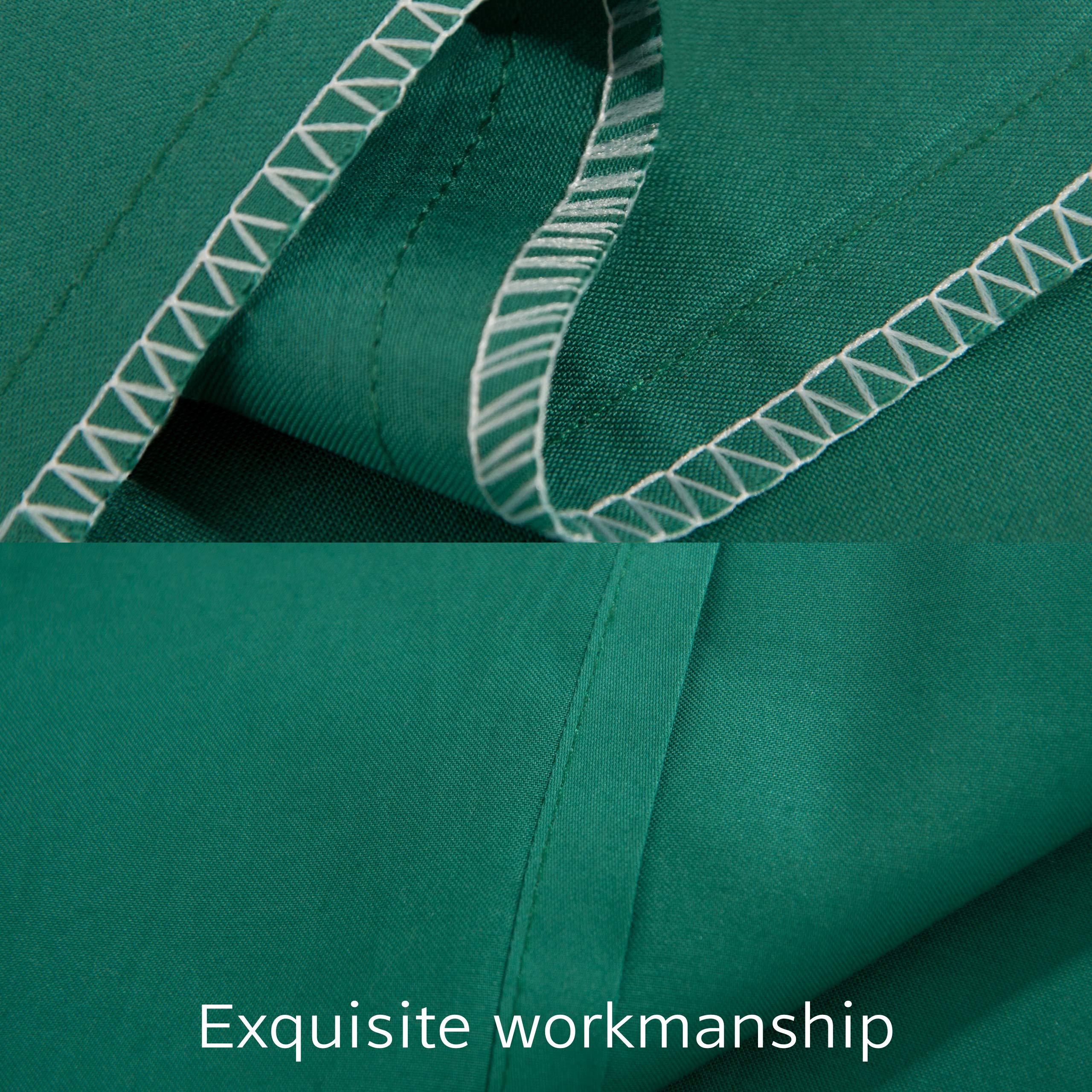 Premium Egyptian Cotton Queen Pillowcase Set of 2 - 500 Thread Count Soft & Breathable Envelope Closure Pillow Covers (20x30 Inches, Dark Green) - Luxury Bedding for Hotels, Guest Rooms & Home Decor