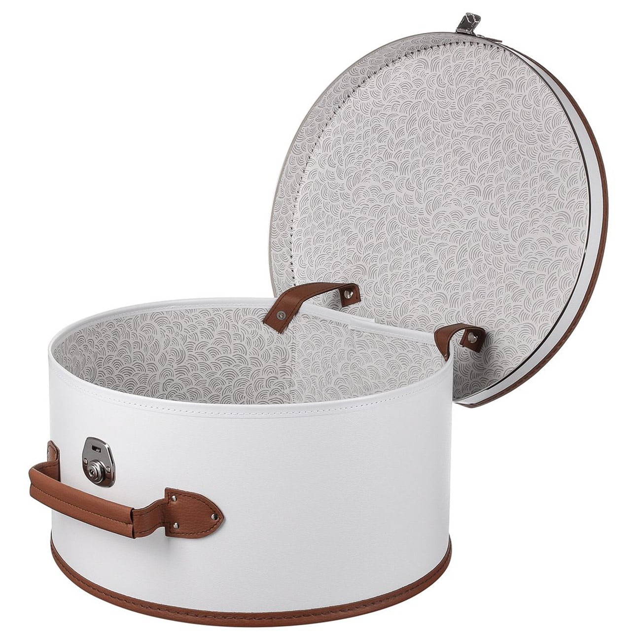 Lierys Cream White Hat Box - Elegant Storage for Hats, Caps & Accessories | Perfect for Travel, Home Decor & Gift Giving