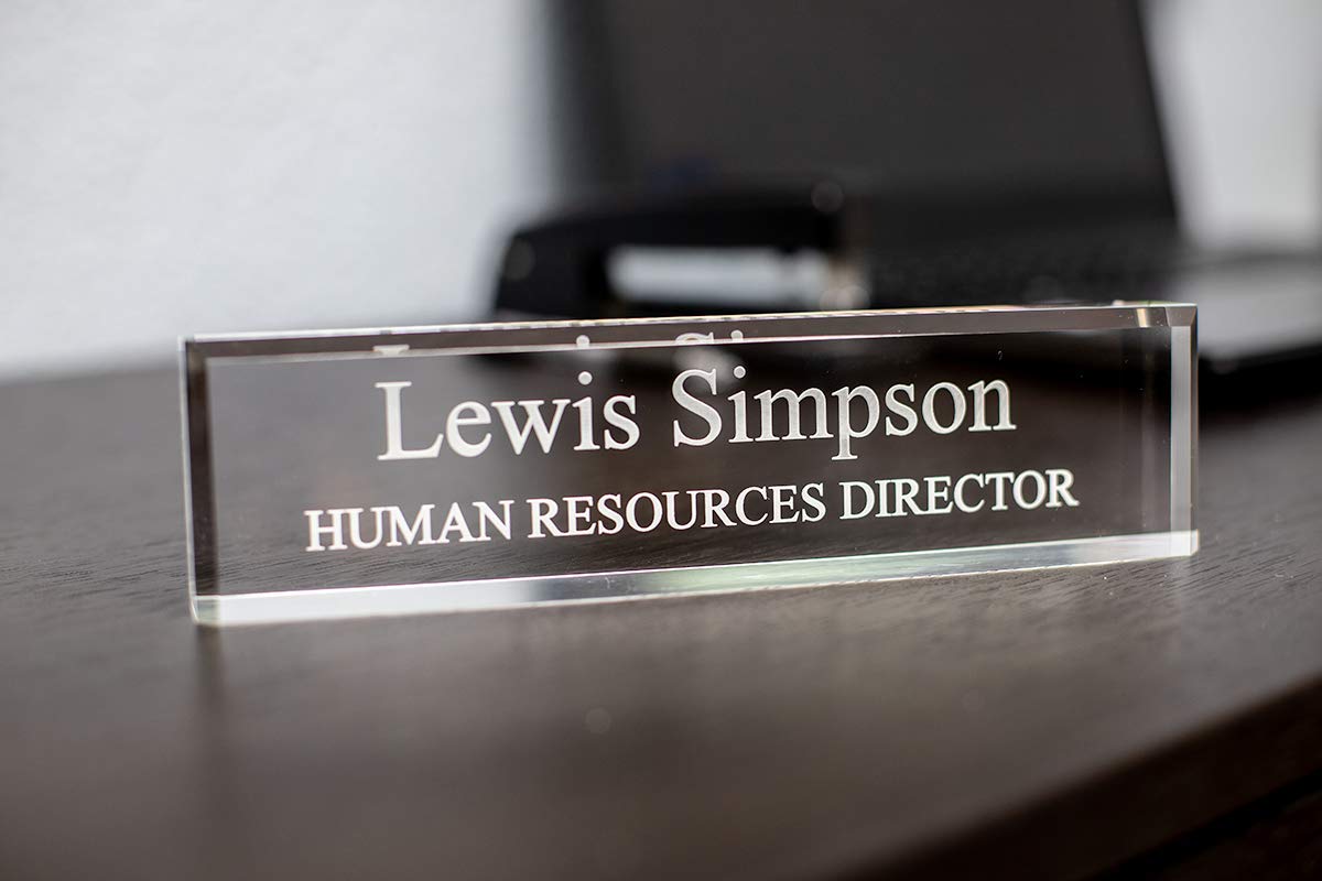 Personalized Acrylic Desk Name Plate 2