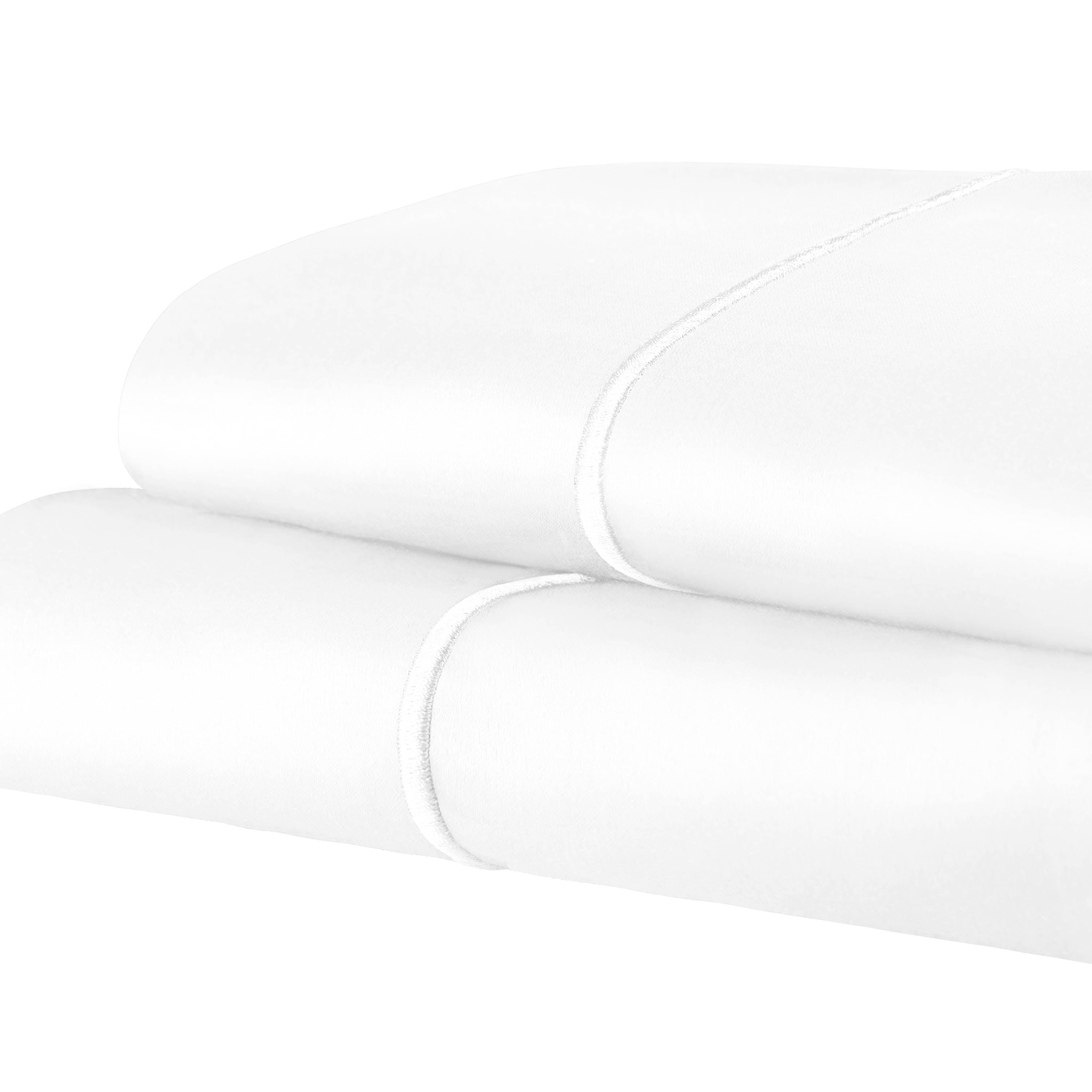 Premium 1500 Thread Count Cotton Pillowcase Set - Ultra Soft & Breathable for a Comfortable Sleep - Perfect for Bedroom, Hotel, and Home Decor