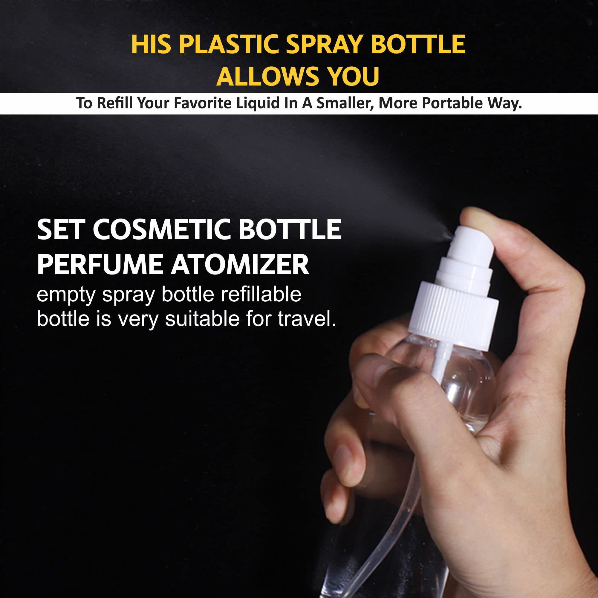 Refillable Travel Bottles for Liquids - Leak Proof Airplane Approved Toiletries Containers | Portable Cosmetic Accessories for Air Travel, Gym, and Daily Use