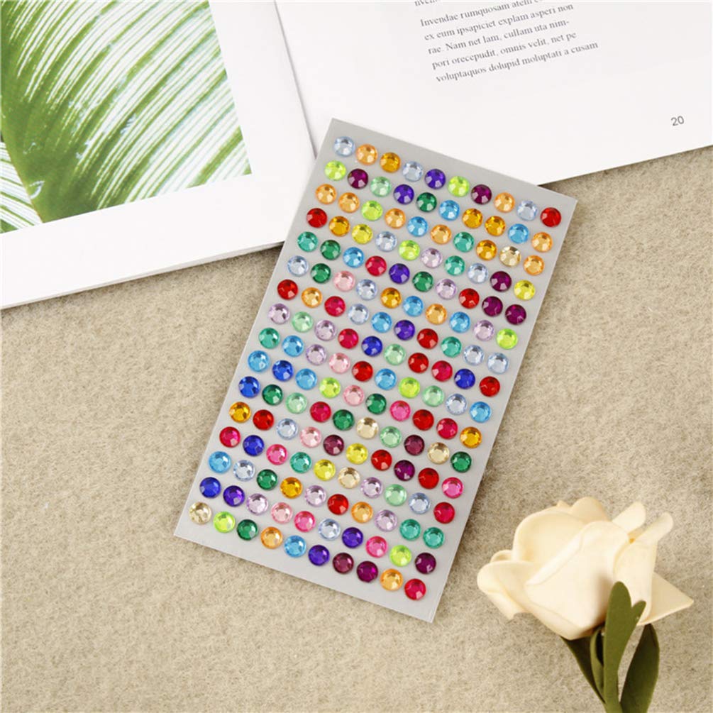 12 Sheets Rhinestone Stickers for Kids Crafts - Bling Stickers for Christmas Party Favors, Nativity Outfits & Alien Costumes | DIY Gem Decorations for Children's Clothing & Accessories