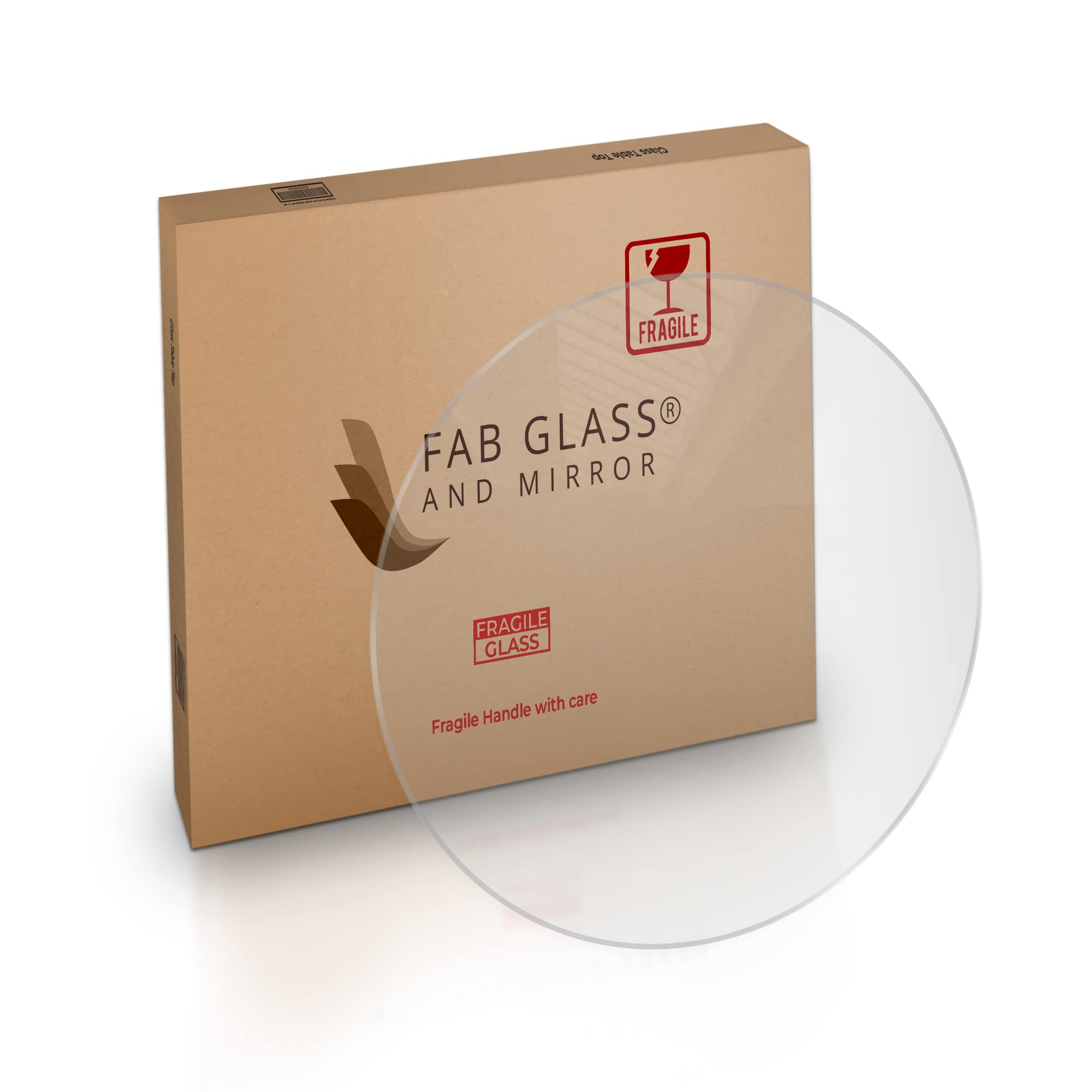 28 Inch Clear Round Acrylic Table Top - 1/4