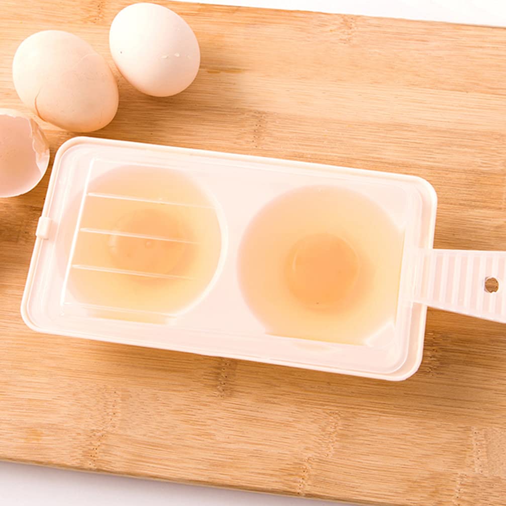 Hemoton 3-Piece Microwave Egg Steamer Set - BPA-Free Egg Cooking Mold for Perfect Poached & Boiled Eggs - Kitchen Tools for Breakfast Meal Prep & Healthy Cooking - Ideal for Home, Office & Dorm Use