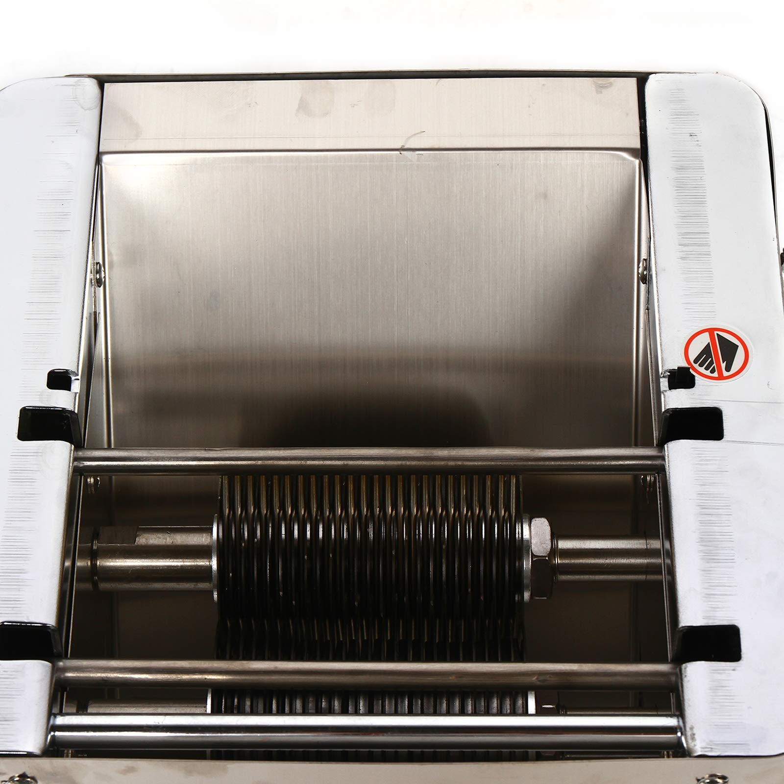 Commercial Meat Cutter Machine 85mm Blade - Automatic Slicer for Beef, Pork & Poultry - Stainless Steel Electric Meat Slicer (350lb/h) with Strip & Cube Cutting - 110V US Plug for Restaurants, Butcher Shops & Catering Services