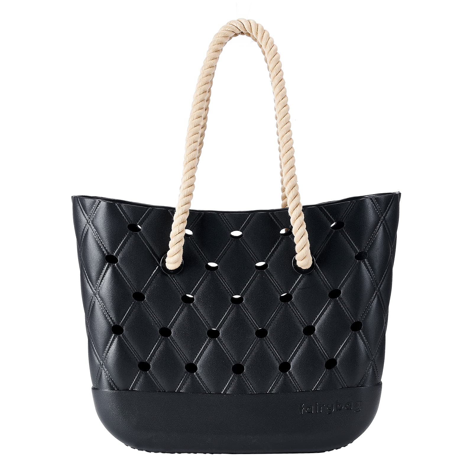 Waterproof Beach Tote Bag - Durable EVA Open Handbag for Swimming, Pool, Gym & Travel - Lightweight Washable Sports Bag with Drain Holes | Perfect for Beach Days, Boat Trips & Workout Sessions