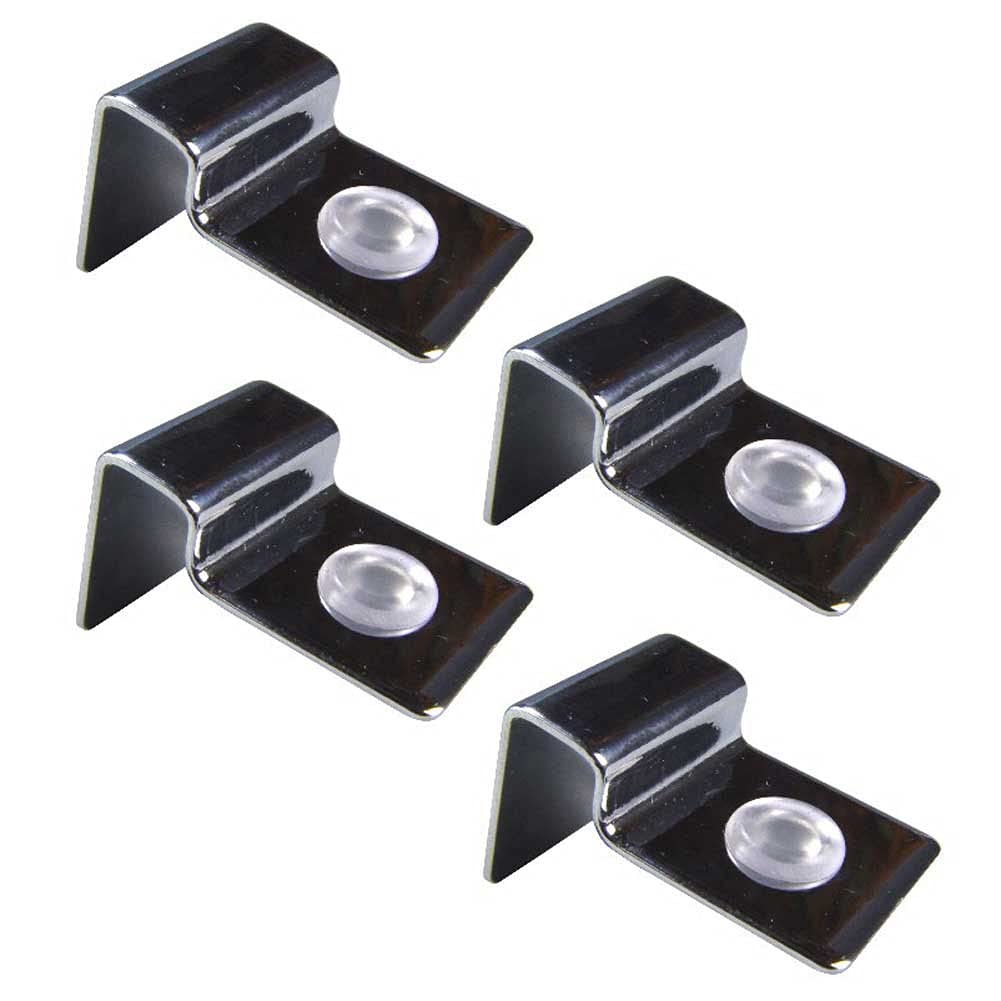 Teensery 4 Pack 6mm Stainless Steel Aquarium Glass Cover Clips - Fish Tank Lid Support Holder Clamp for Secure Cover Placement - Perfect for Freshwater/Saltwater Aquariums & Terrariums