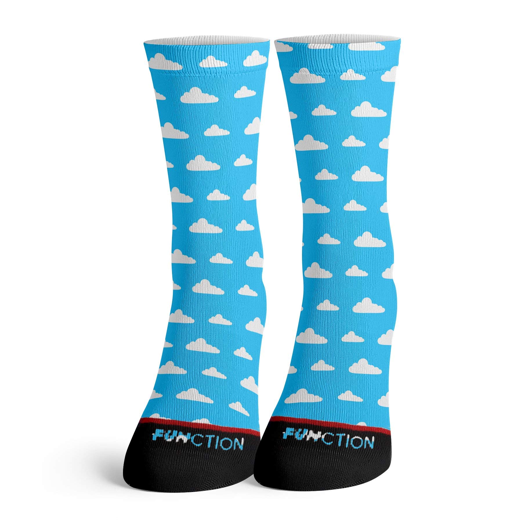 Function - Trendy All Over Cloud Pattern Fashion Socks for Women & Men | Comfortable Casual & Athletic Wear for Everyday Use