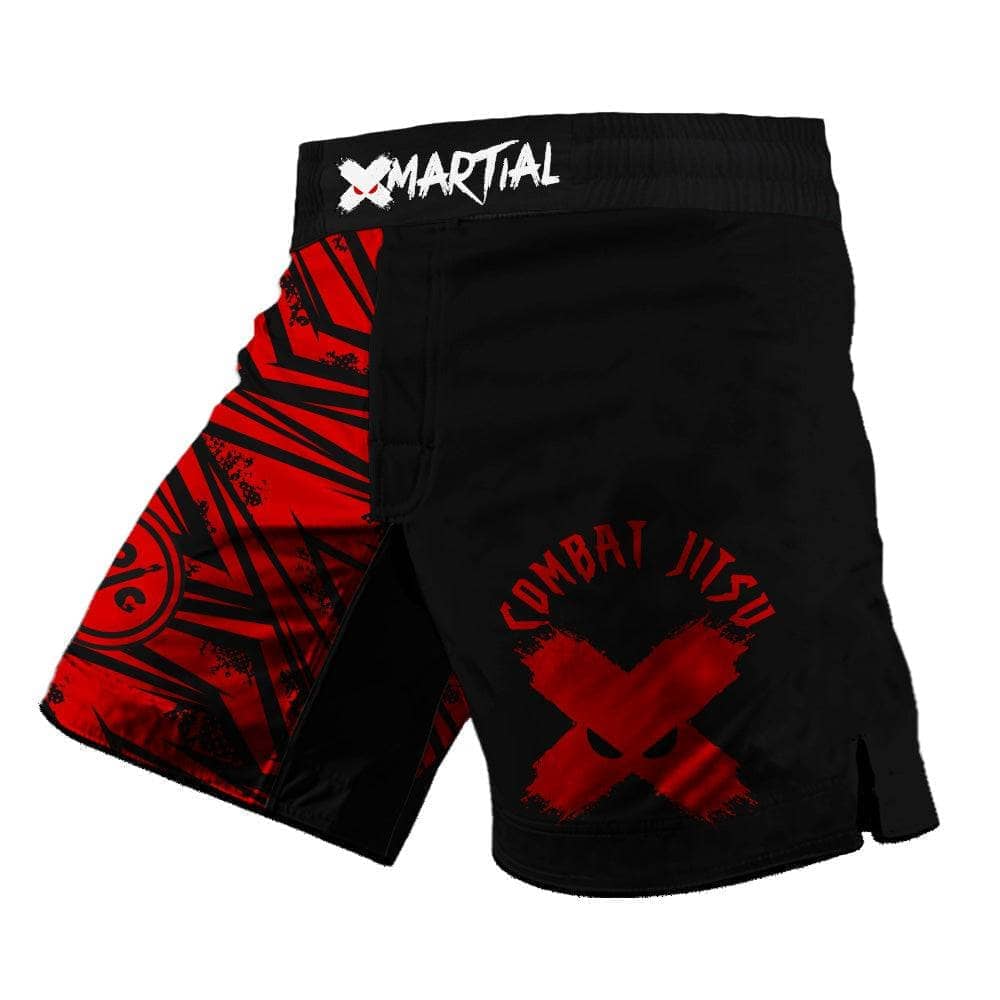 Full Minimalist Rank 2.0 Hybrid MMA Shorts - Lightweight Training & Competition Fight Shorts for MMA, BJJ & Muay Thai - Perfect for Gym Workouts & Martial Arts