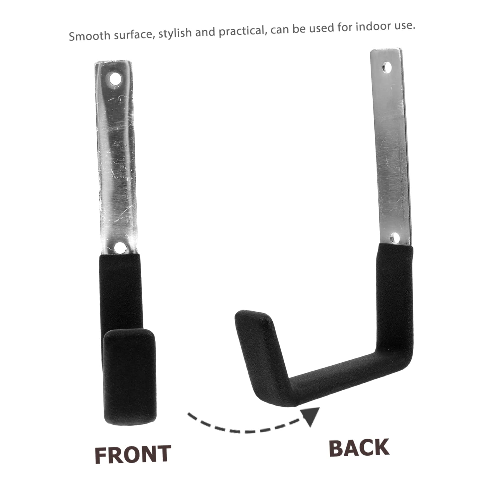 Heavy Duty Wall Hooks 2 Pack - CANIGHT Durable PVC Garage Hooks for Hats, Coats & Storage - Perfect for Garage, Entryway, Closet & Home Organization