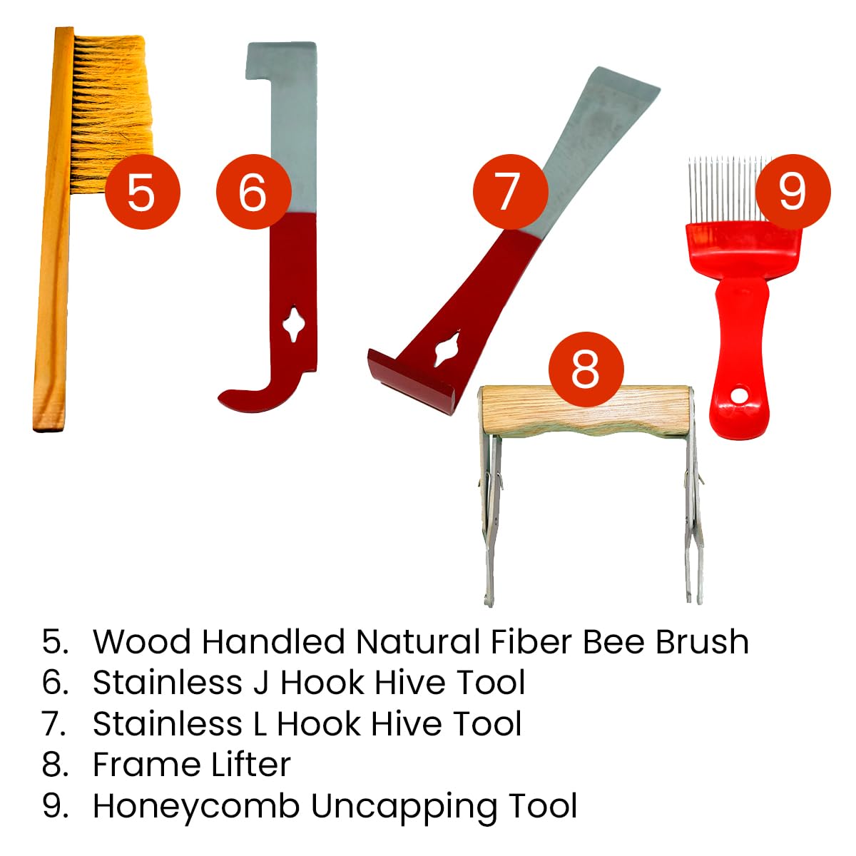 Bee Keeping Starter Kit - Essential Beekeeping Supplies & Equipment with Honey Bee Hive Tools, Bee Smoker, and Protective Gear for Beginners & Backyard Beekeepers