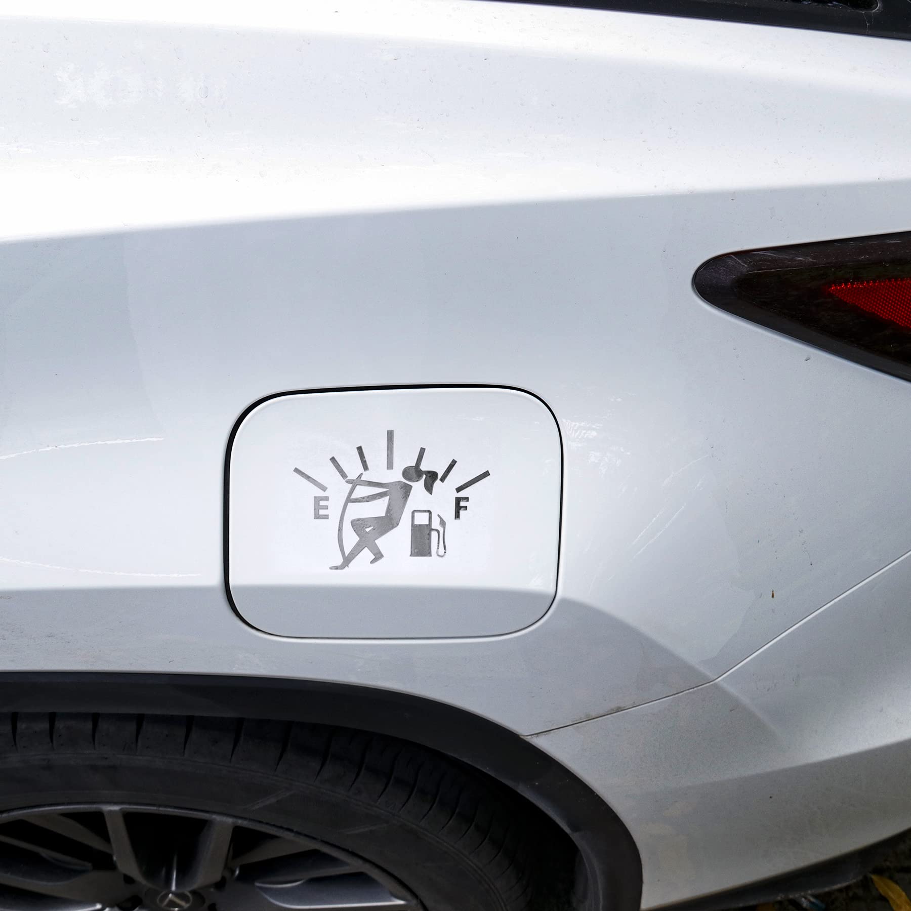 Funny Car Sticker for Women - High Fuel Consumption Decal, Universal Fuel Gauge Sticker for Cars, Trucks & Motorcycles (Black) - Perfect for Prank Gifts, Car Enthusiasts & Adding Humor to Your Vehicle