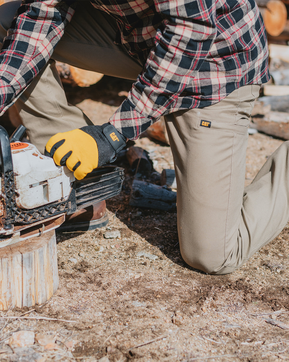 Men's Stretch Canvas Utility Work Pants - Straight Fit for Comfort & Durability | Perfect for Construction, Carpentry & Outdoor Work