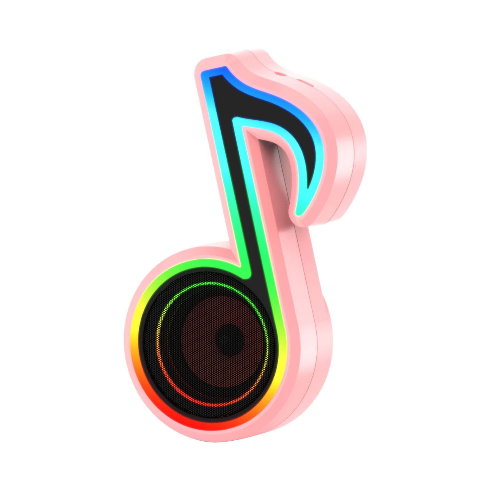 Portable Mini Bluetooth Speaker - Cute Music Note Shape Wireless Speaker with High-Quality Sound for Phone, Computer, Laptop - Perfect Gift for Music Lovers, Creative Professionals - Ideal for Home, Office, Travel & Outdoor Use
