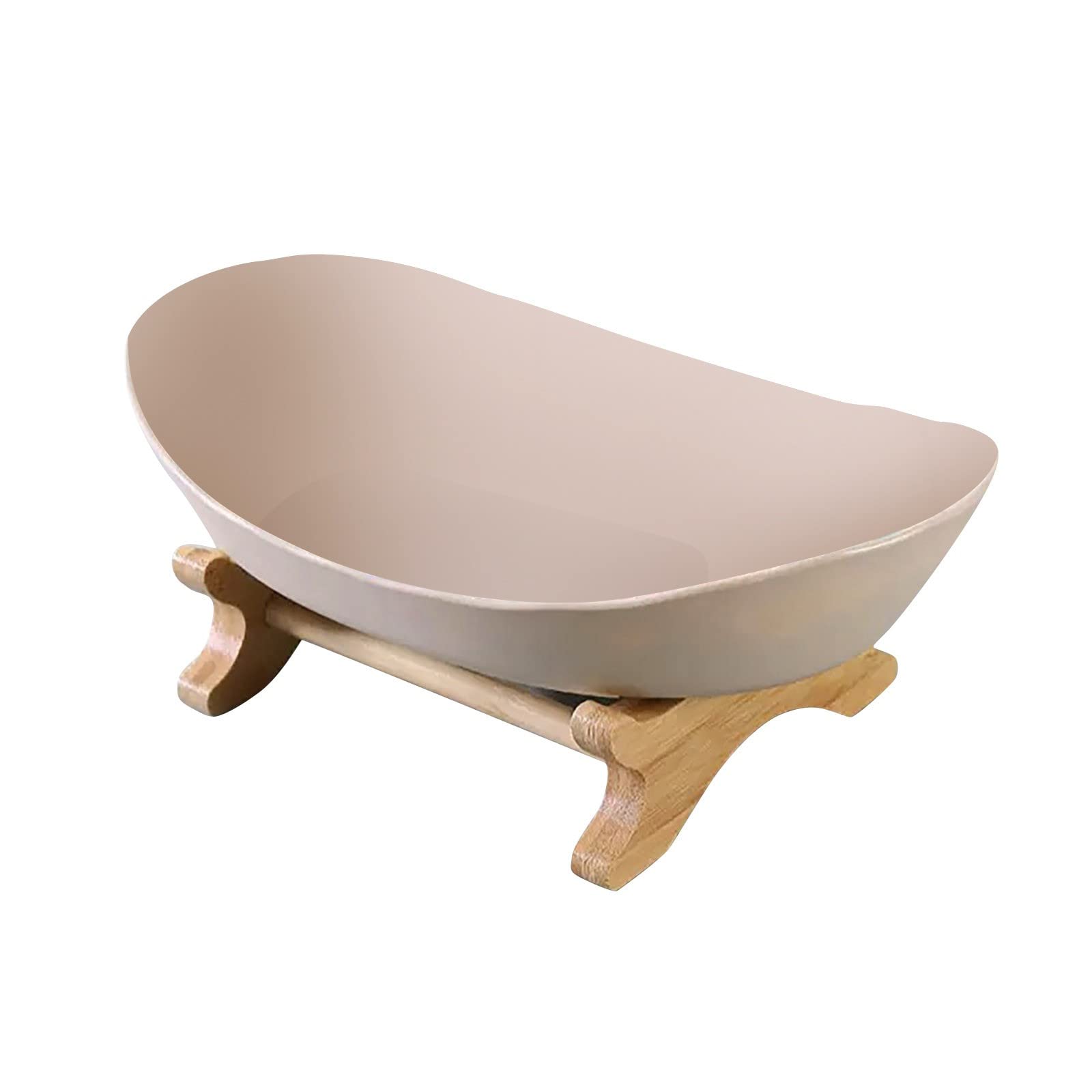 3-Tier Wooden Fruit Tray Basket - Multi-Layer Serving Stand for Fruits, Candy, Snacks | Elegant Table Decor with Metal Bowls | Perfect for Kitchen, Dining Room, Party Buffet & Home Decor