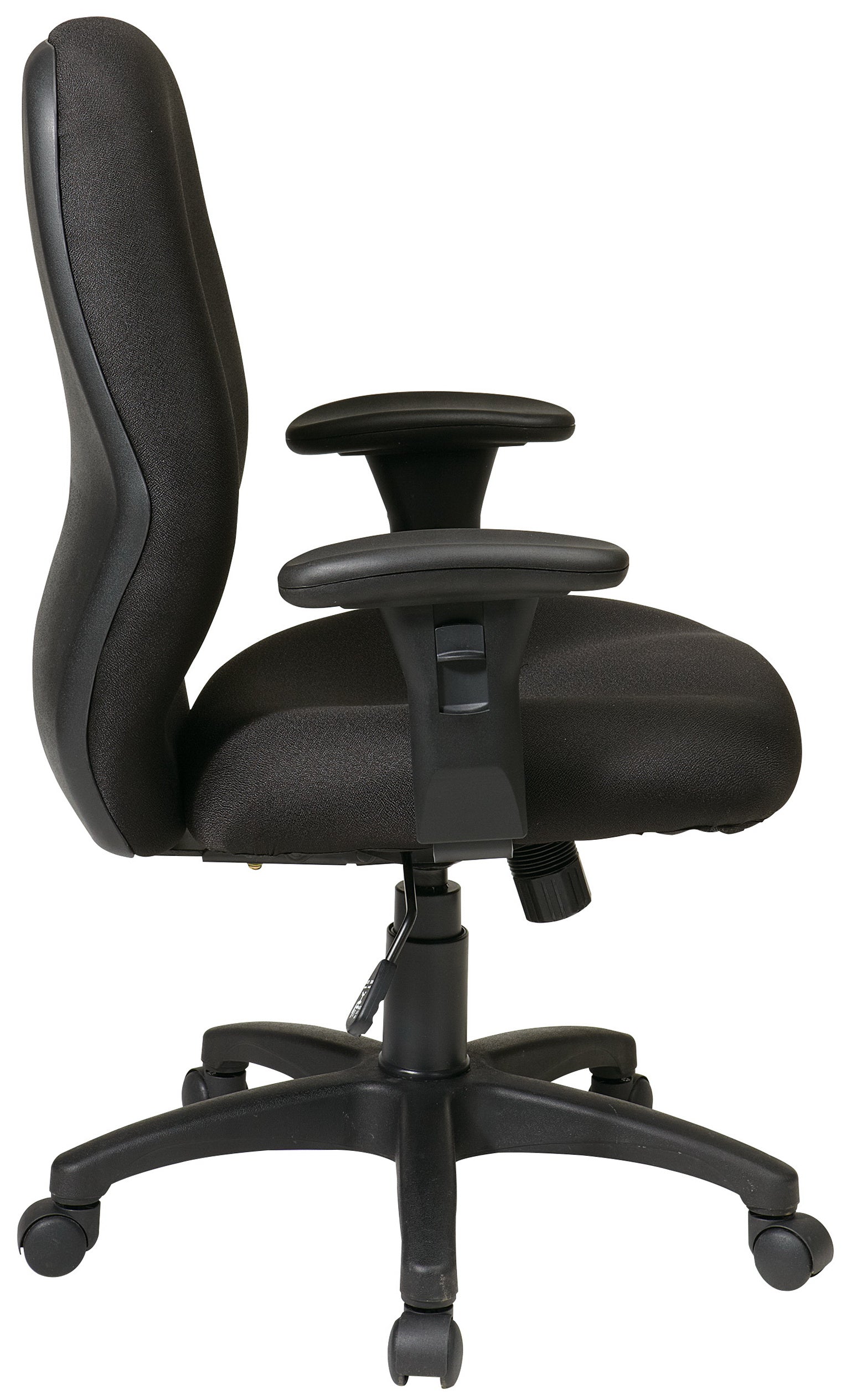 Office Star Work Smart™ Icon Black Synchro Chair [50321 231] - Ergonomic Office Chair for Home & Work, Adjustable Height & Tilt, Comfortable Desk Chair for Long Hours Sitting - Perfect for Home Office, Gaming & Workspaces