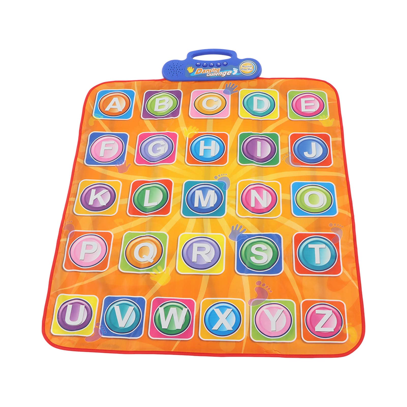 Mrisata Electronic Dance Mat for Kids - Interactive Musical Dance Pad with Volume Control for Boys & Girls - Perfect for Holiday Parties, Home Entertainment & Family Fun (Letter Design)