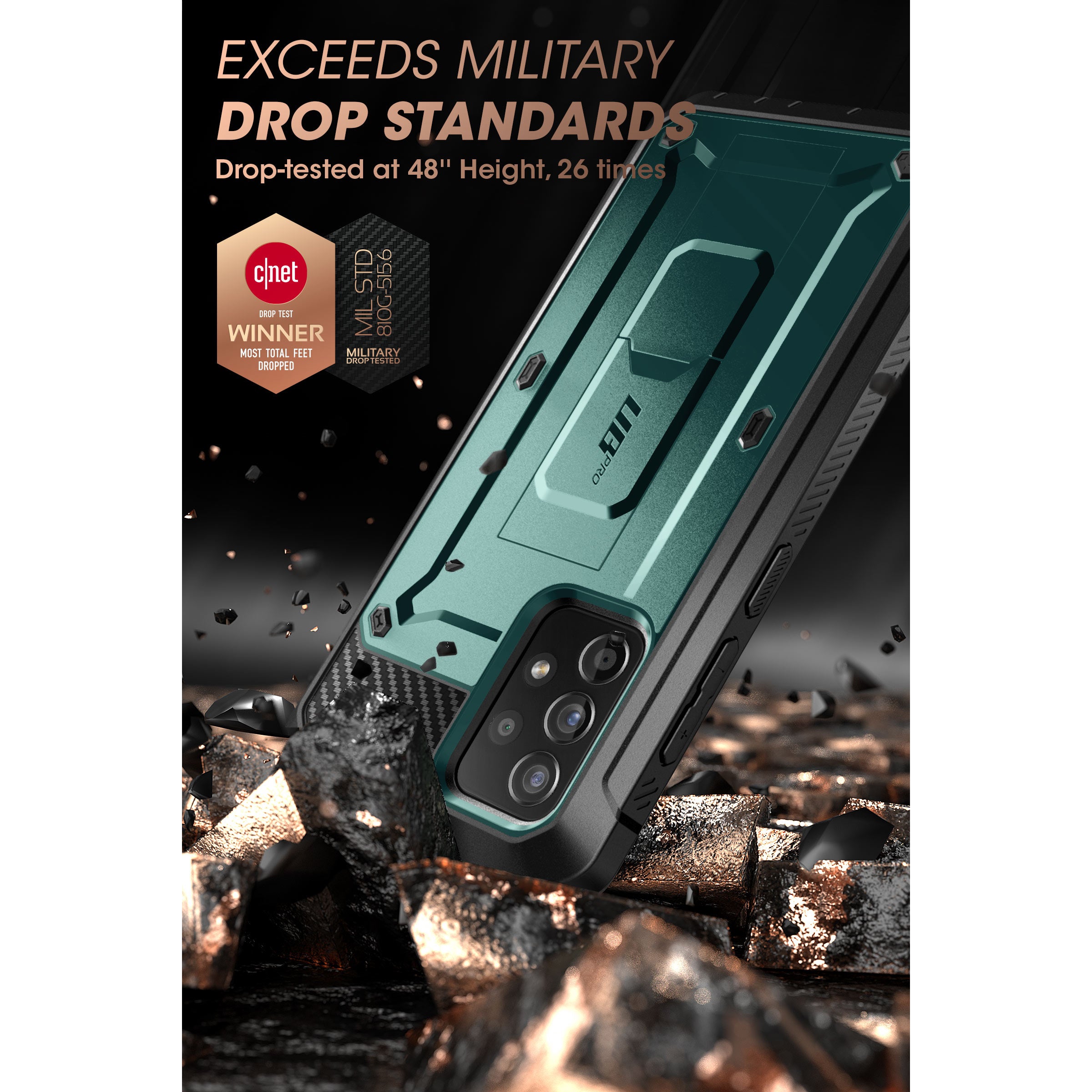 Samsung Galaxy A53 Unicorn Beetle PRO Rugged Holster Case with Belt Clip - Seafoam Green | Shockproof & Drop Protection | Perfect for Outdoor, Construction & Active Lifestyle