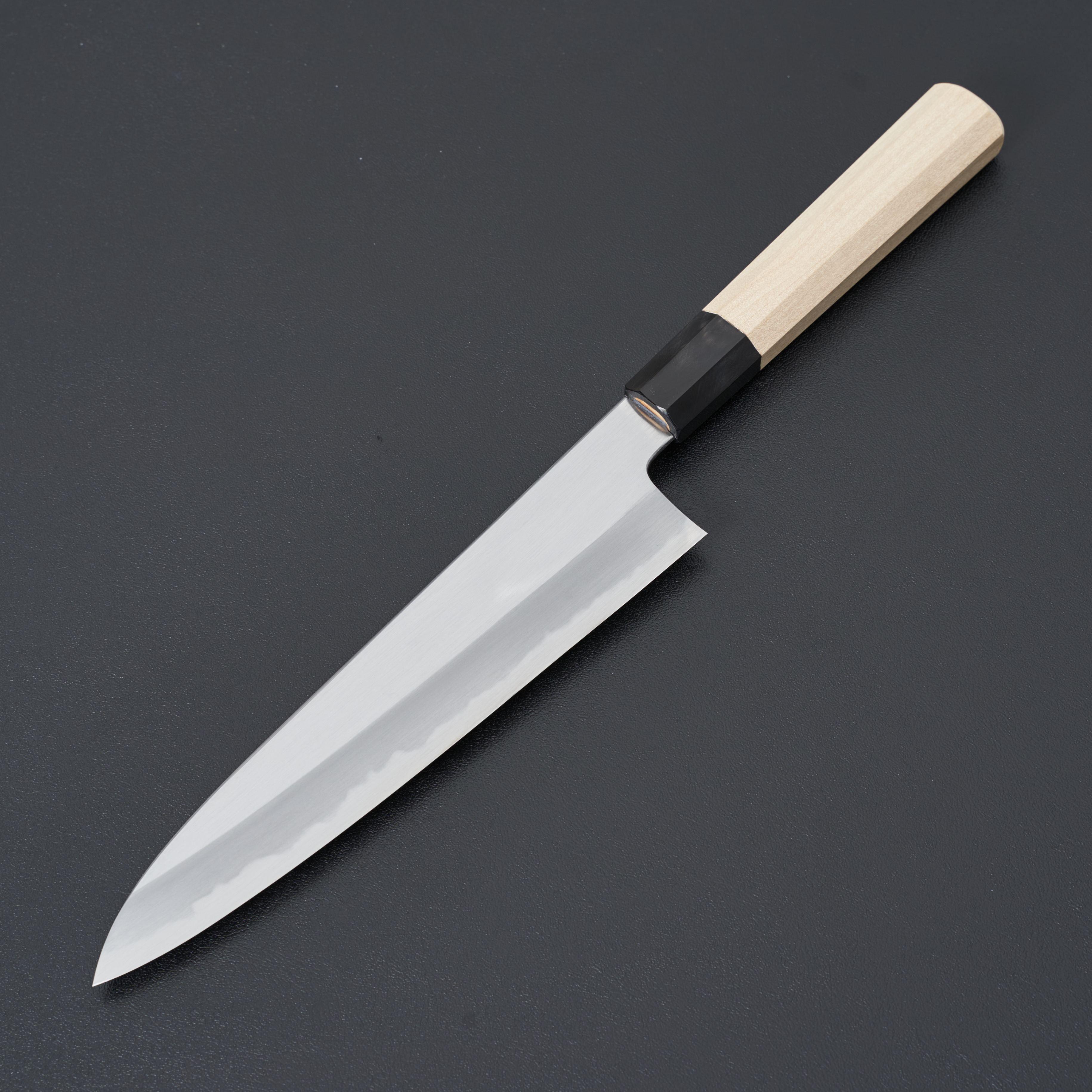 Hitohira Kikuchiyo Ren White #2 Gyuto 210mm Japanese Chef Knife - High Carbon Steel Kitchen Knife for Professional Chefs & Home Cooking, Perfect for Slicing, Dicing & Meat Cutting