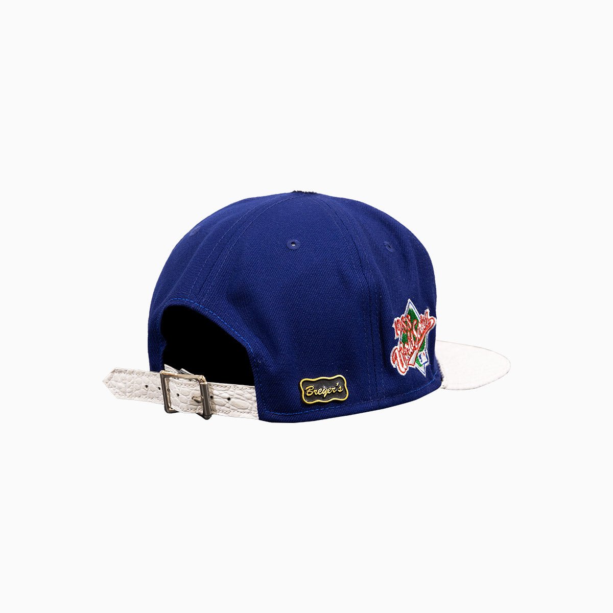 Breyer's Buck 50 Los Angeles Dodgers Baseball Cap with Genuine Leather Visor - Perfect for Game Day, Sports Events & Casual Wear