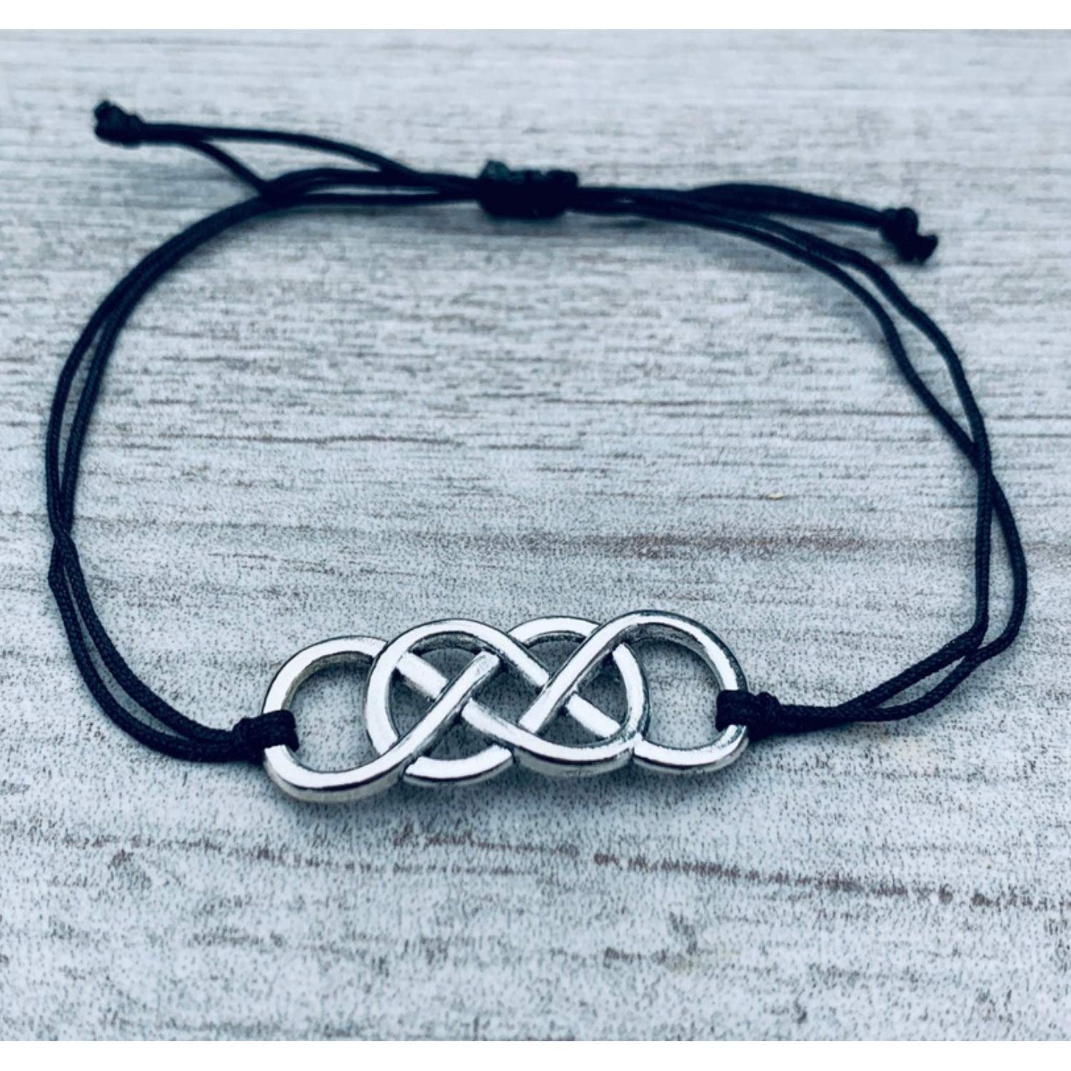 Infinity Sister Charm Bracelets (2 Pack) - Adjustable Friendship Bracelets for Women & Teens - Soul Sister Knot Bracelets - Perfect for Best Friends, Birthday Gifts & Sisterhood Celebrations