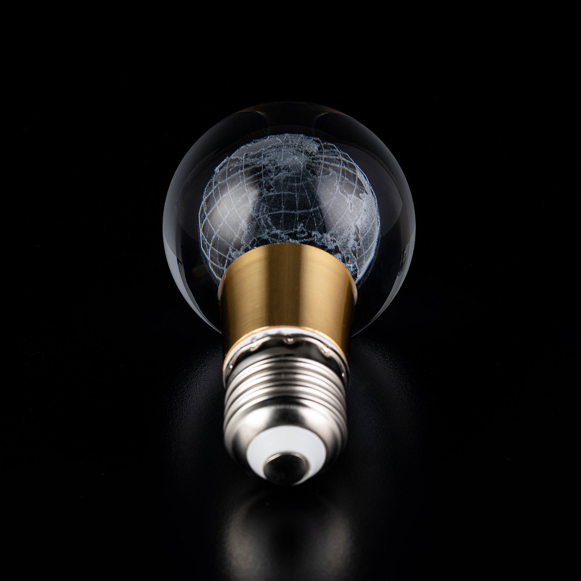 ATLAS GLOBE Crystal LED Light Bulb - Energy Efficient Decorative Lighting for Home, Office & Party Decor - Perfect for Bedroom, Living Room & Special Occasions