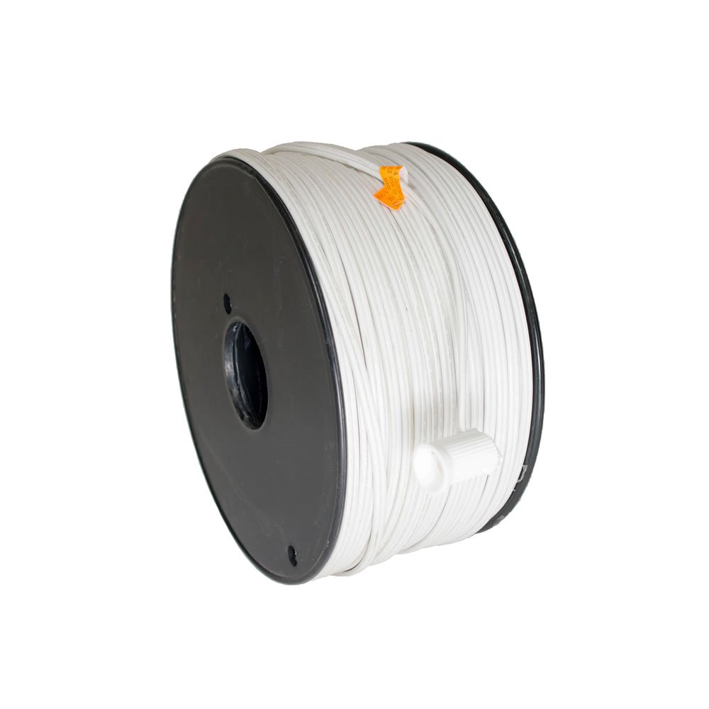 Vickerman 1000' White Blank Wire Spool - 18 Gauge SPT-2 Extension Cord Wire for DIY Custom Length Cords | Perfect for Holiday Lights, Outdoor Decor & Home Electrical Projects