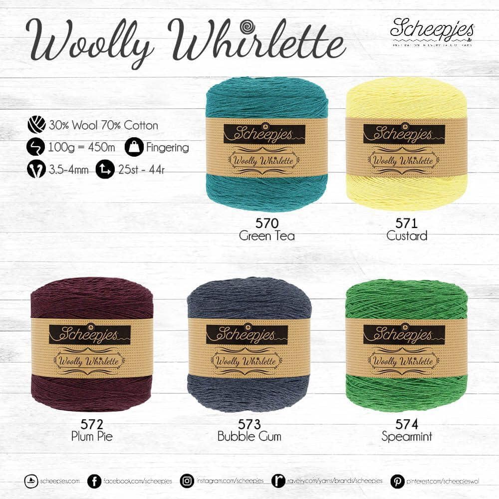 Scheepjes Yarn Woolly Whirlette (572 - Plum Pie) - Soft Knitting & Crochet Yarn for Scarves, Hats & Baby Blankets - Perfect for DIY Handmade Crafts & Cozy Winter Projects
