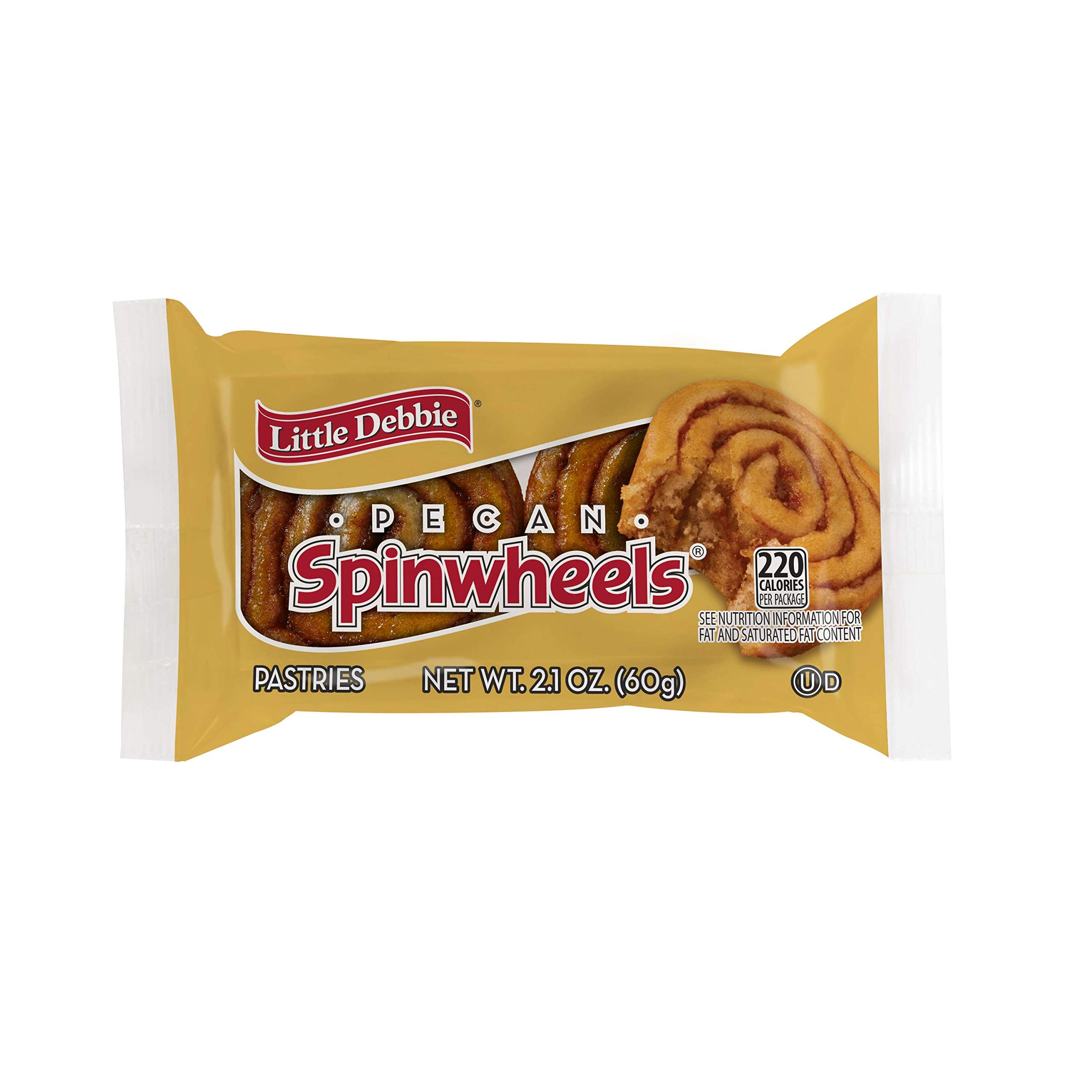 Little Debbie Large Double Decker Rounds - Individually Wrapped Pecan Spinwheels Brownies & Snacks | Perfect for Lunchboxes, Office Treats & Road Trips