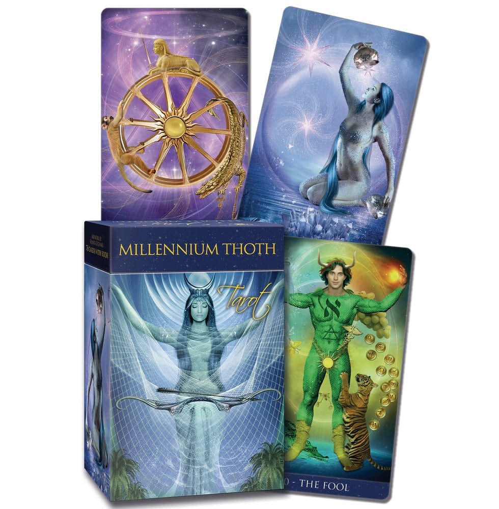 Millennium Thoth Tarot Deck - Authentic 78-Card Esoteric Tarot Set for Divination, Spiritual Guidance & Meditation | Perfect for Beginners & Professional Readers