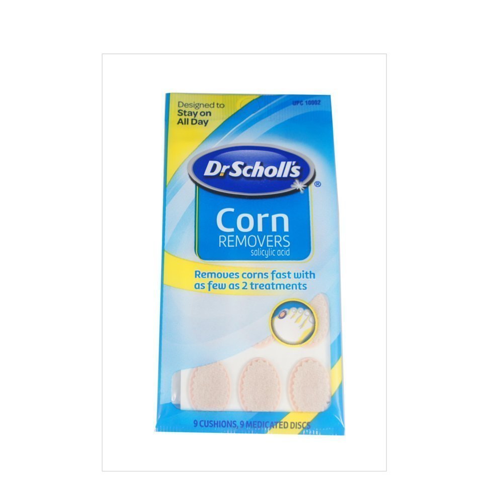 Dr. Scholl's Medicated Corn Remover Pads - 9 Count | Fast Pain Relief for Foot Corns & Calluses | Works with Most Vacuum Cleaners | Perfect for Home Pedicures & Daily Foot Care