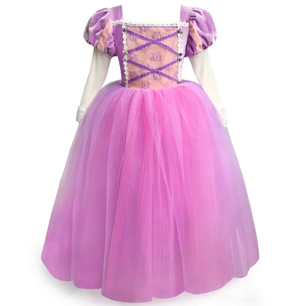 **Princess Belle Costume for Girls - Yellow Disney Belle Dress for Halloween, Birthday Party & Special Occasions | Toddler Fairy Dress Up Outfit for Pretend Play & Dress-Up Fun**