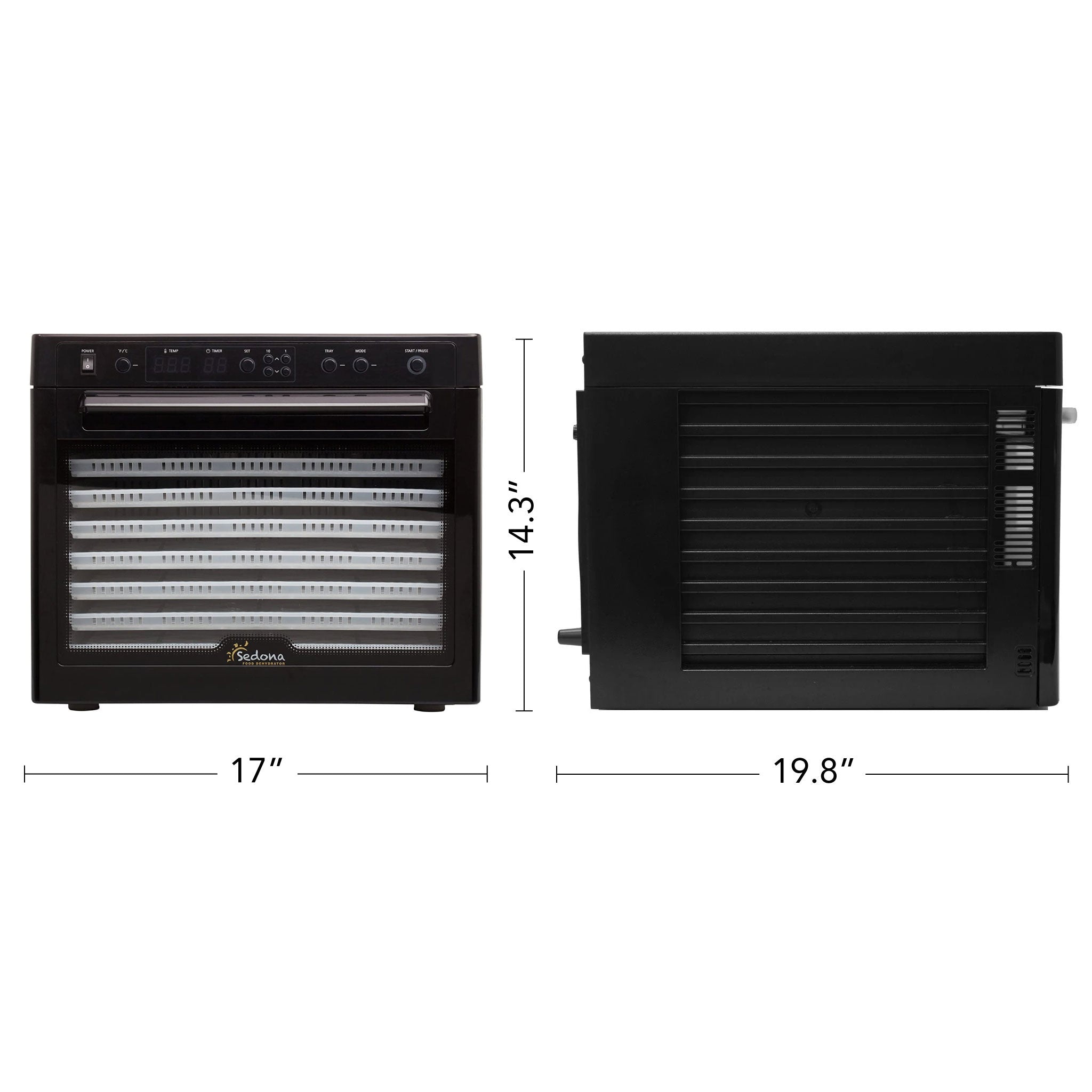 Sedona® Classic BPA-Free Food Dehydrator with 5 Trays | Electric Dried Fruit & Jerky Maker | Healthy Snacks for Camping, Hiking & Home Use