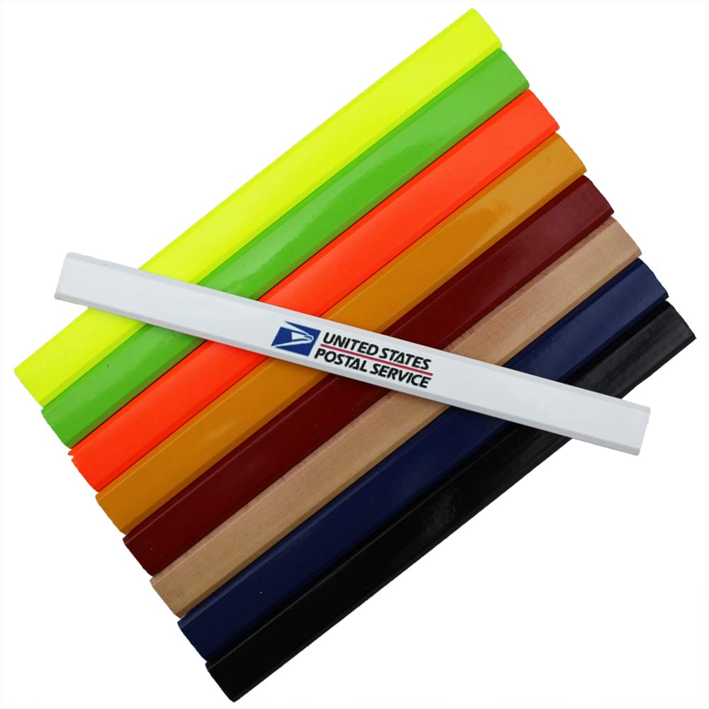 Custom Carpenter Pencils Bulk - 30 Pack 2HB Black Lead for Woodworking & Construction