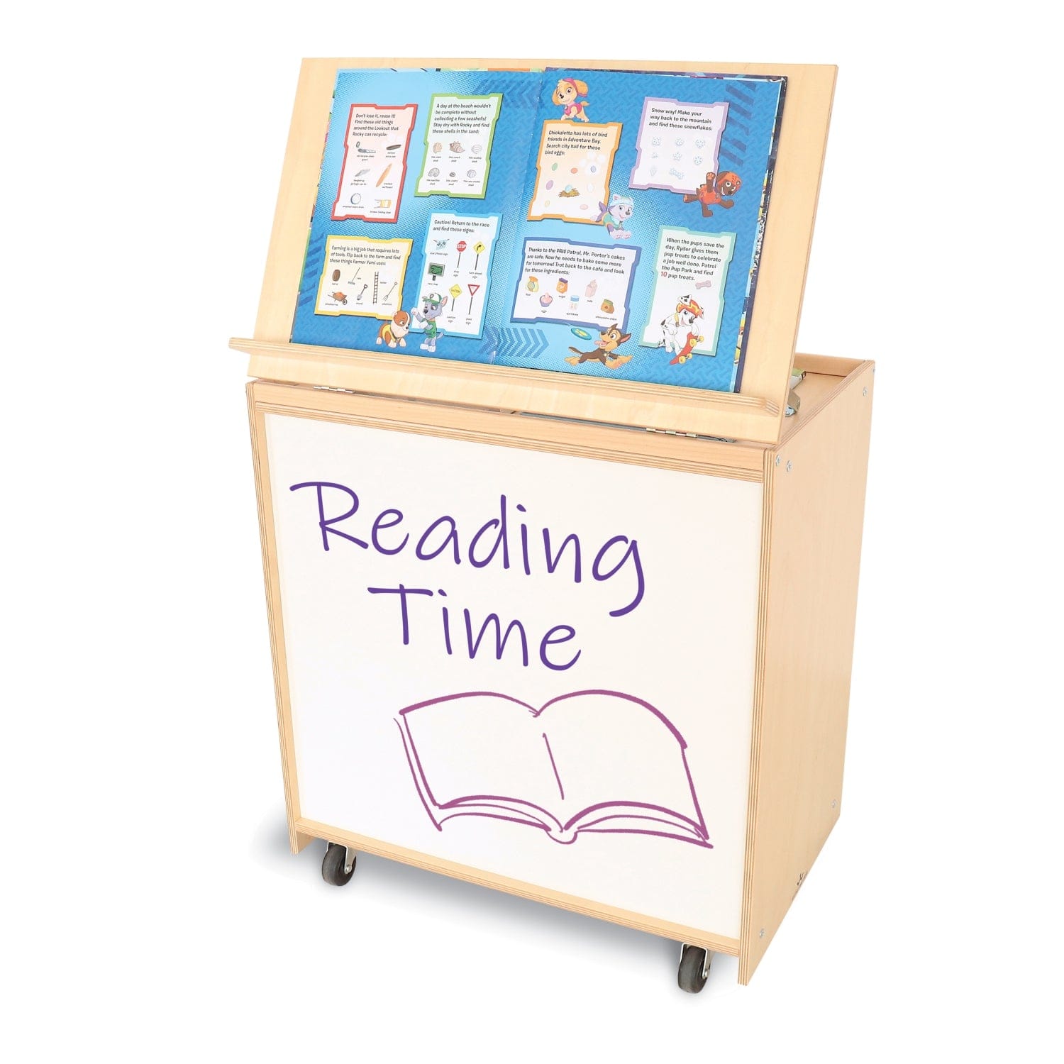 Big Book Display Stand with Write & Wipe Back - Perfect for Classroom, Library, and Office Organization