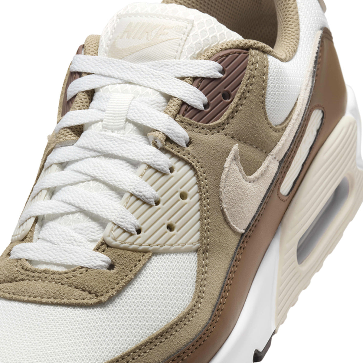 Nike Air Max 90 'Summit White Khaki' Men's Running Shoes - Classic Retro Sneakers for Casual Wear & Gym Workouts