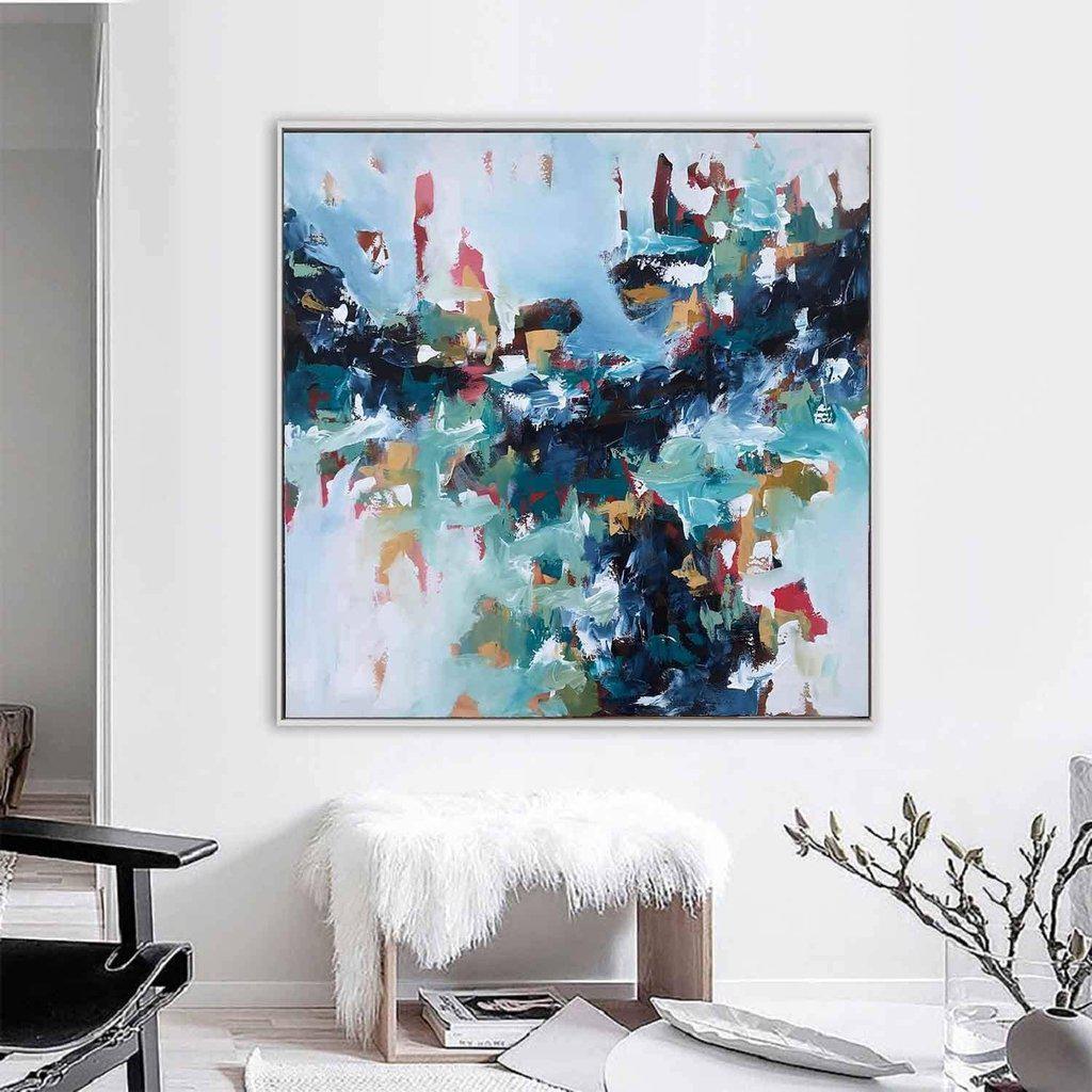 The World I Used To Know - Original Handmade Canvas Painting - Wall Art for Living Room, Bedroom & Office Decor