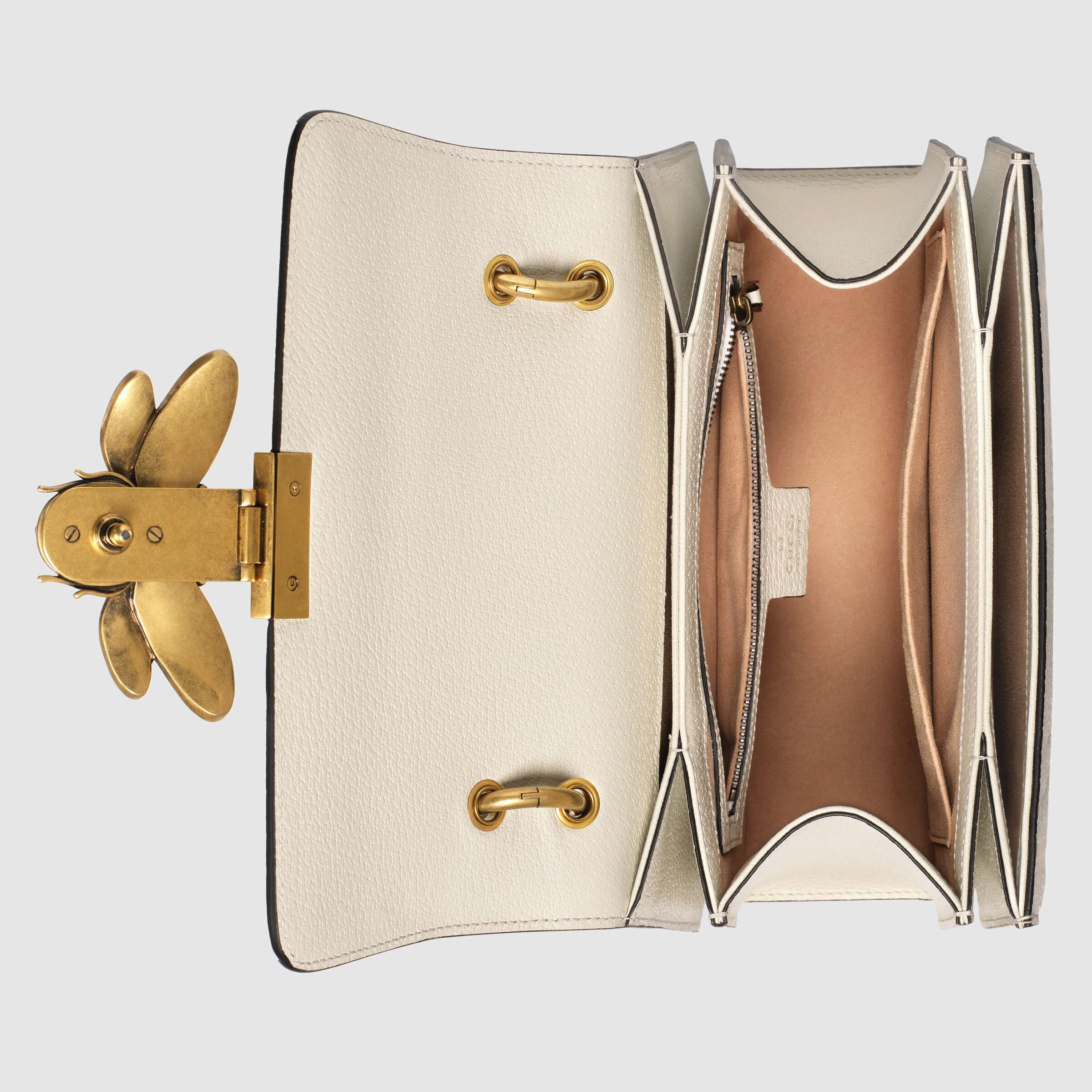 Gucci Queen Margaret GG Small Top Handle Bag - White Leather Crossbody Purse for Women | Perfect for Work, Travel & Evening Events