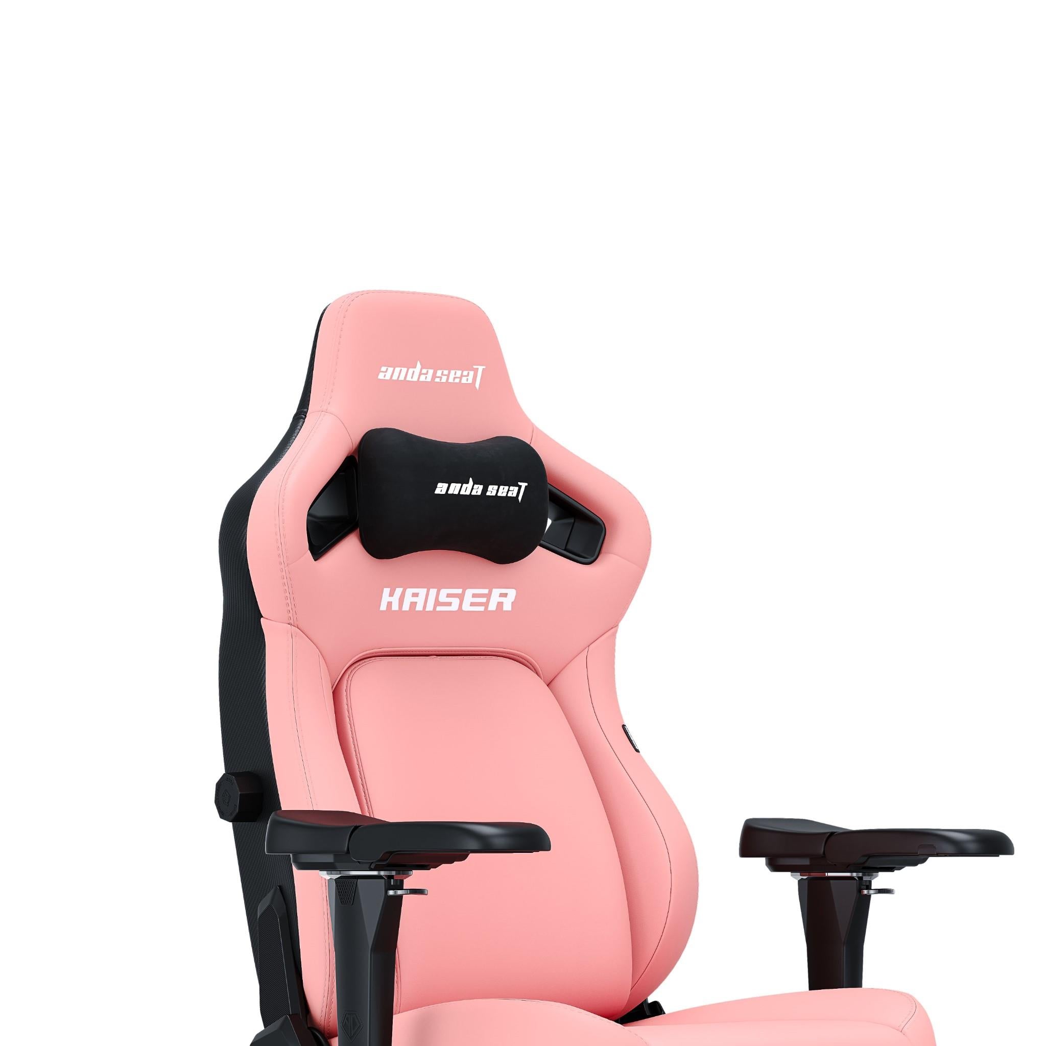 Anda Seat Kaiser 4 Series XL Premium Gaming Chair - Ergonomic Office & Racing Style Computer Chair with Lumbar Support - Creamy Pink for Gamers & Home Office Use