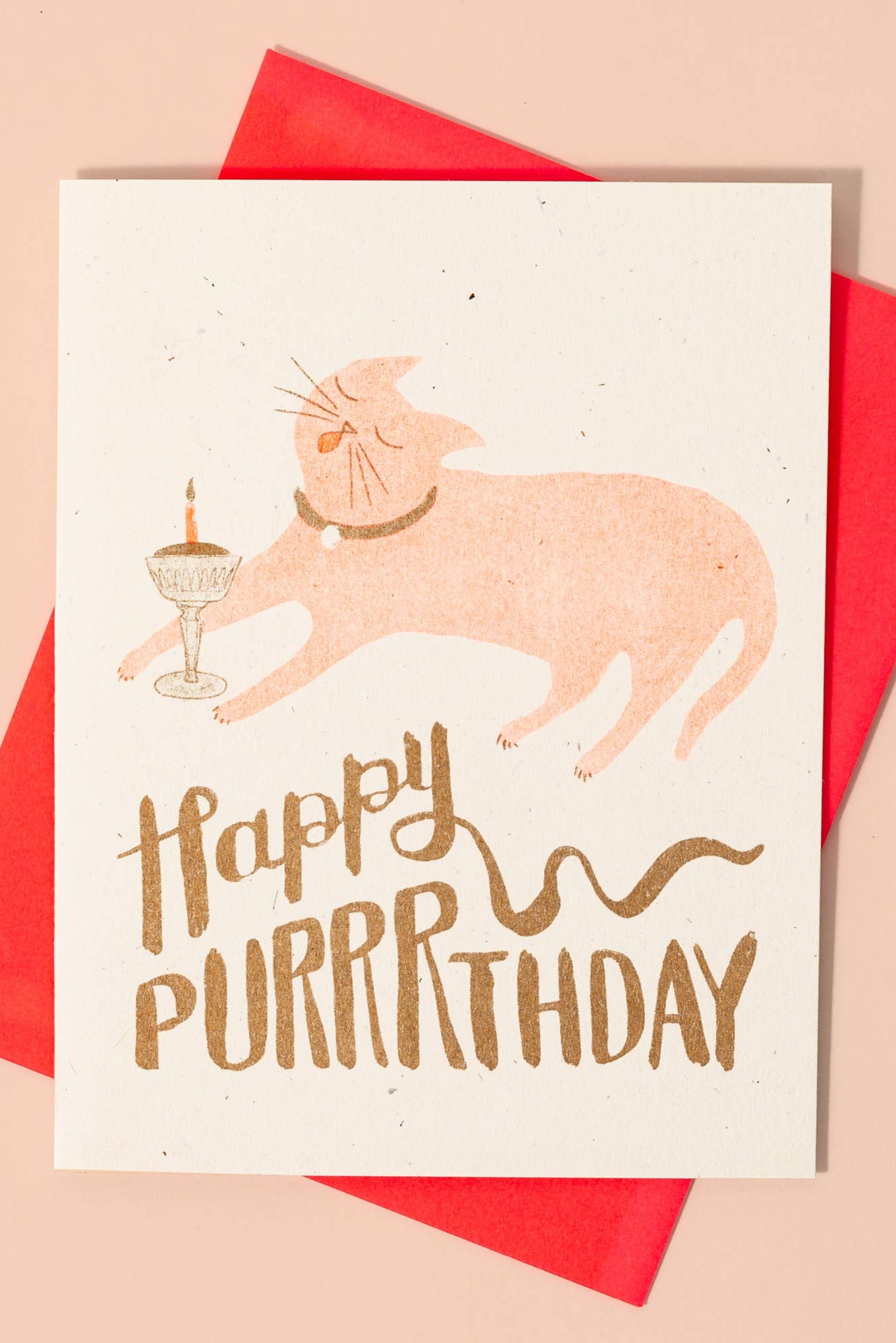 Happy Purrrthday Card - Funny Cat Birthday Greeting Card for Cat Lovers - Perfect for Birthdays, Parties & Special Occasions