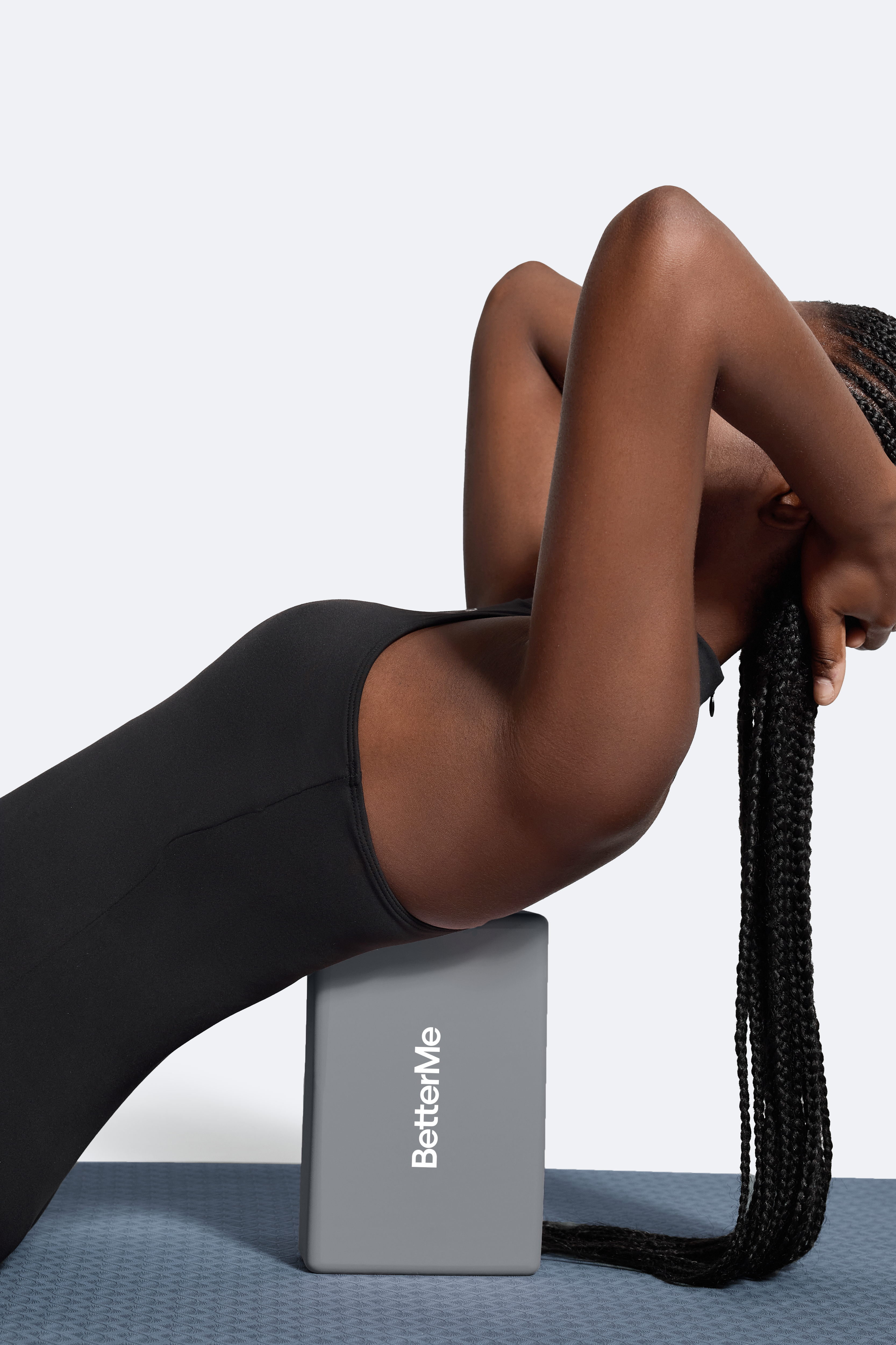 Premium Soft Yoga Block - High Density Foam for Stability & Support - Lightweight & Non-Slip - Ideal for Yoga, Pilates & Stretching Exercises - Gray