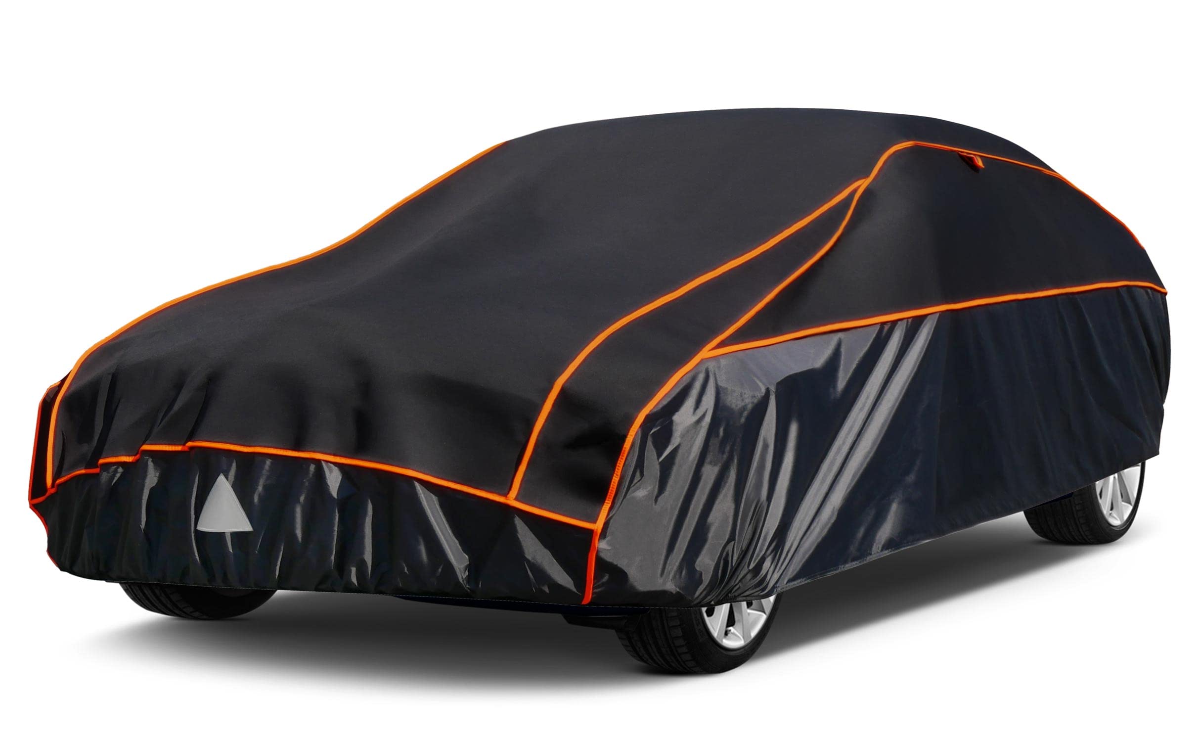 Kayme Hail Protector Car Cover - Thickened Multi-Layered EVA Waterproof All-Weather Vehicle Cover with Wind Straps | Anti-Hail Protection for Sedan/Coupe (186-193 Inch) | Perfect for Outdoor Parking & Storm Protection